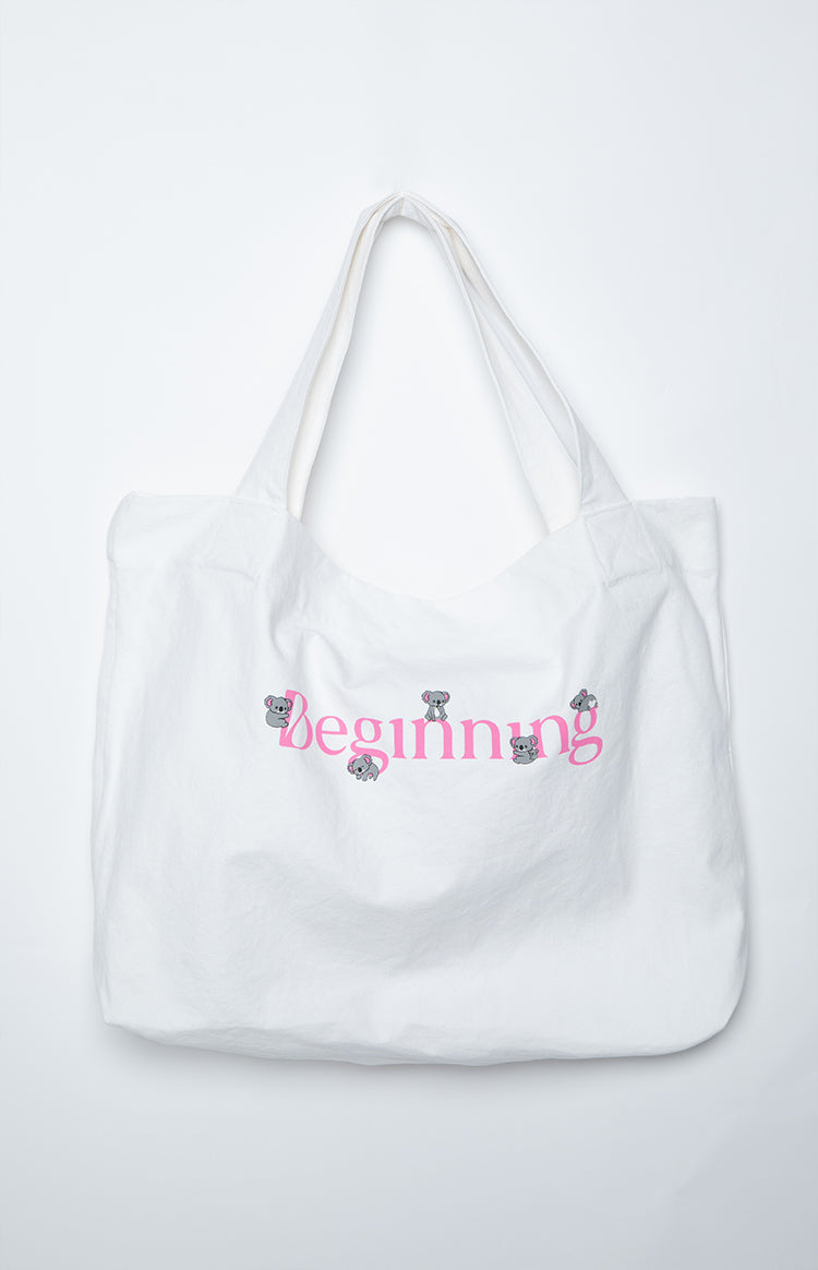 Stylish Koala Print Tote Bag for Women - Durable Canvas Shopping Bag with Adjustable Straps - Perfect for Groceries, Beach Trips, and Daily Use