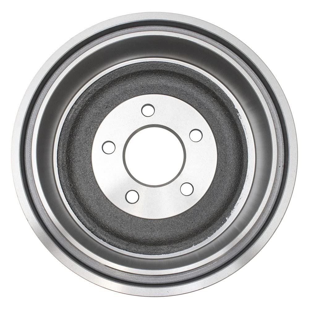 TRQ Rear Brake Drum Pair Set - Compatible with 1996-2007 Dodge Caravan, 1996-2006 Grand Caravan, 1996-2000 Grand Voyager, 1996-2007 Chrysler Town & Country, 1996-2003 Plymouth Voyager (12.11 X 2.75 Inch Drums Only) - Perfect for Brake System Replacement & Maintenance