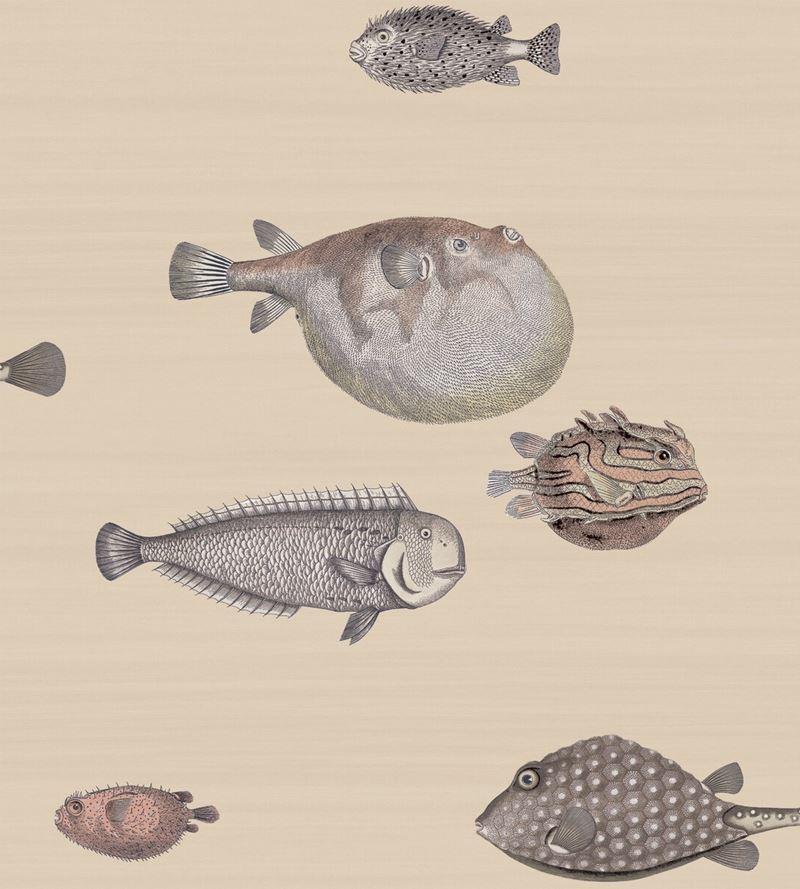 Cole & Son Neutral Aquarium Wallpaper - Premium Peel & Stick Wall Mural for Living Room, Bedroom & Nursery Decor