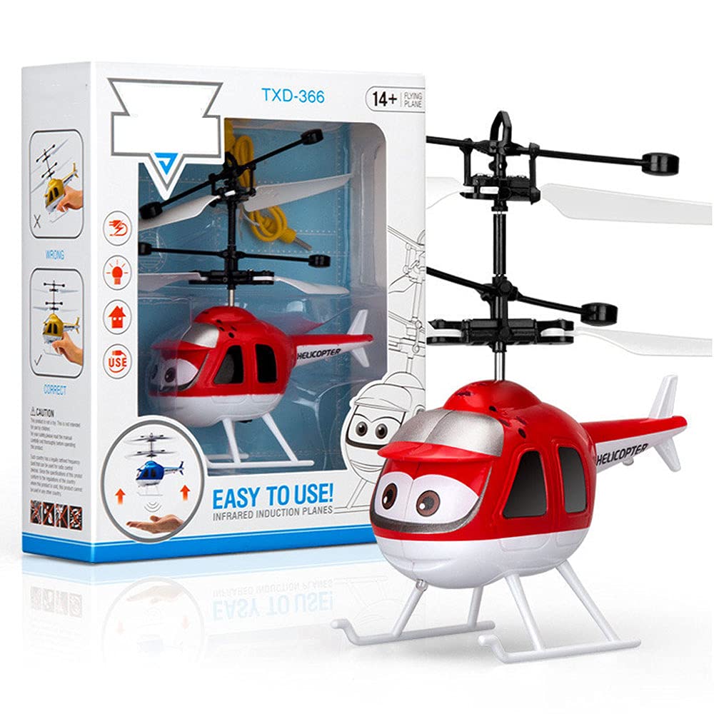 Mini RC Helicopter with Smart Sensor - Remote Control Airplane Toy for Kids, Crash Resistant Electric RC Aircraft - Perfect Birthday Gift for Boys & Girls | Indoor & Outdoor Flying Fun