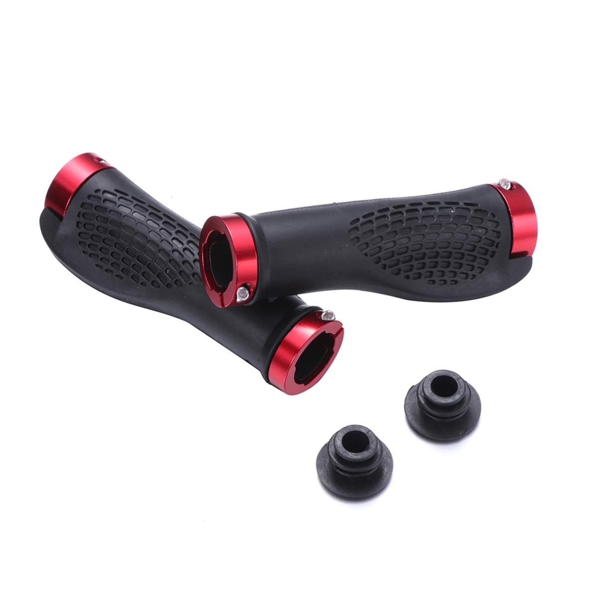 LIOOBO 1 Pair Non-Slip Bike Handlebar Grips - Ergonomic Mountain Bike Hand Grips for Comfortable Cycling - Perfect for Road Bikes, BMX, and Commuter Bicycles