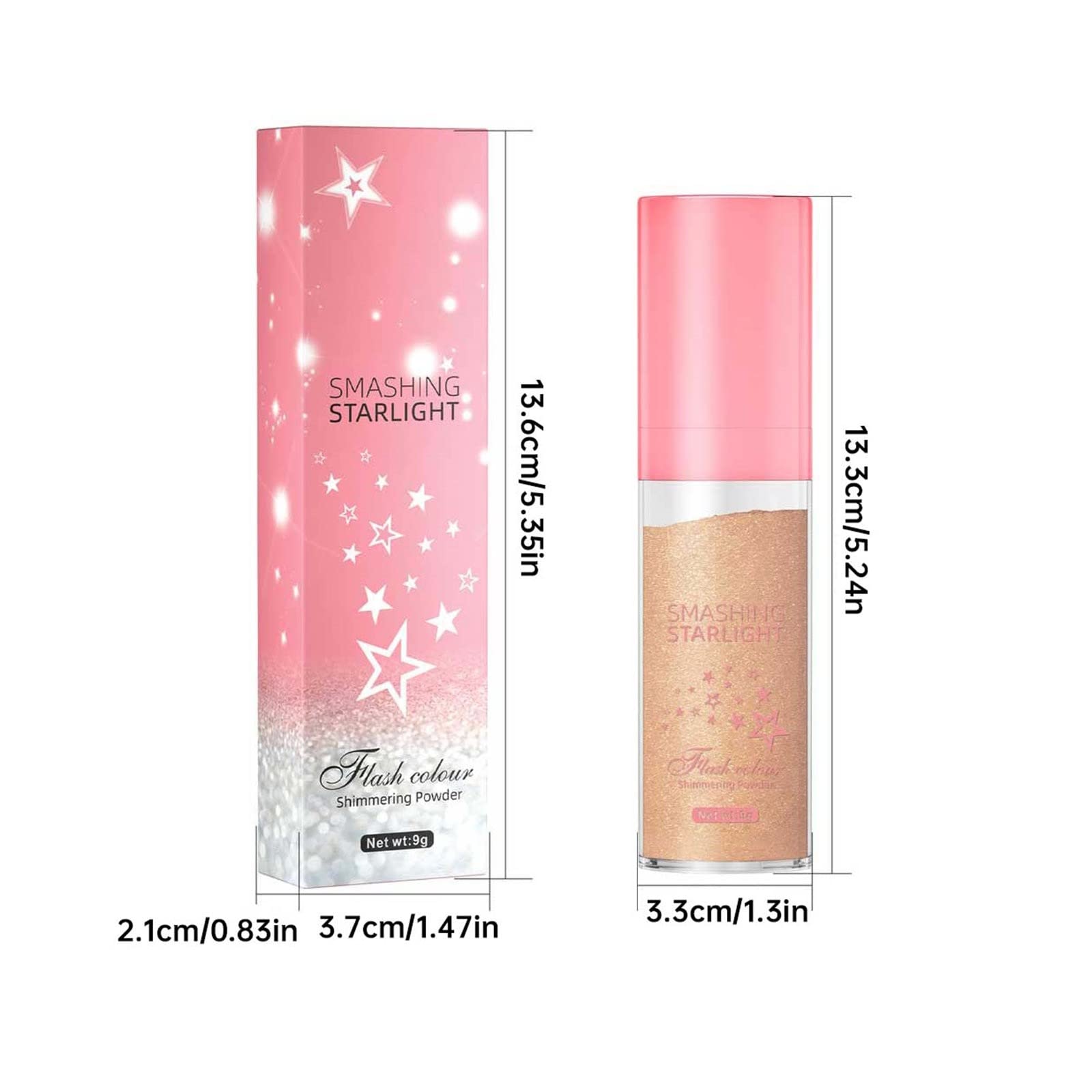 Natural Loose Diamond Powder - 3 Color Blush & Highlighter for Face & Body | Shimmering Pearly Glitter Makeup for Cheeks, Contouring & Fairy Glow | Perfect for Daily Wear, Parties & Special Occasions