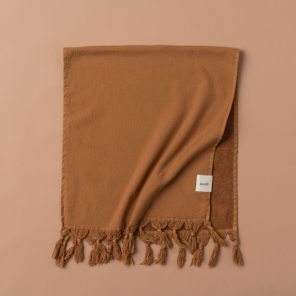 Vintage Wash Bath Sheet Bundle - Super Soft & Absorbent Cotton Towels in Terracotta | Perfect for Spa, Bathroom & Beach Use