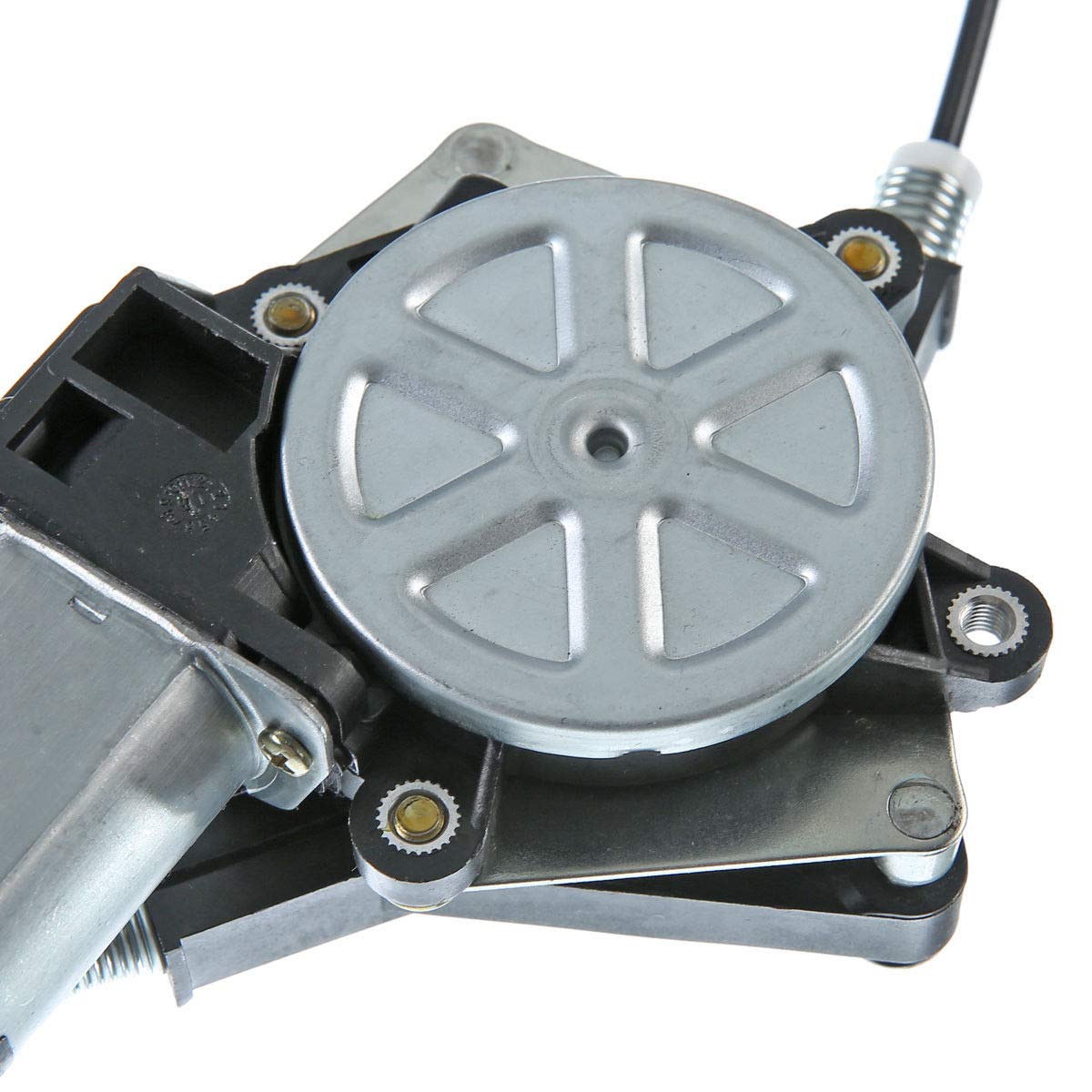 YHTAUTO Front Power Window Regulator with 2-Pin Motor Assembly - Compatible with Jeep Wrangler 2007-2018 & Wrangler JK 2018 Models - Driver Side Replacement Part for Smooth Window Operation - Perfect for Off-Road Adventures and Daily Commuting