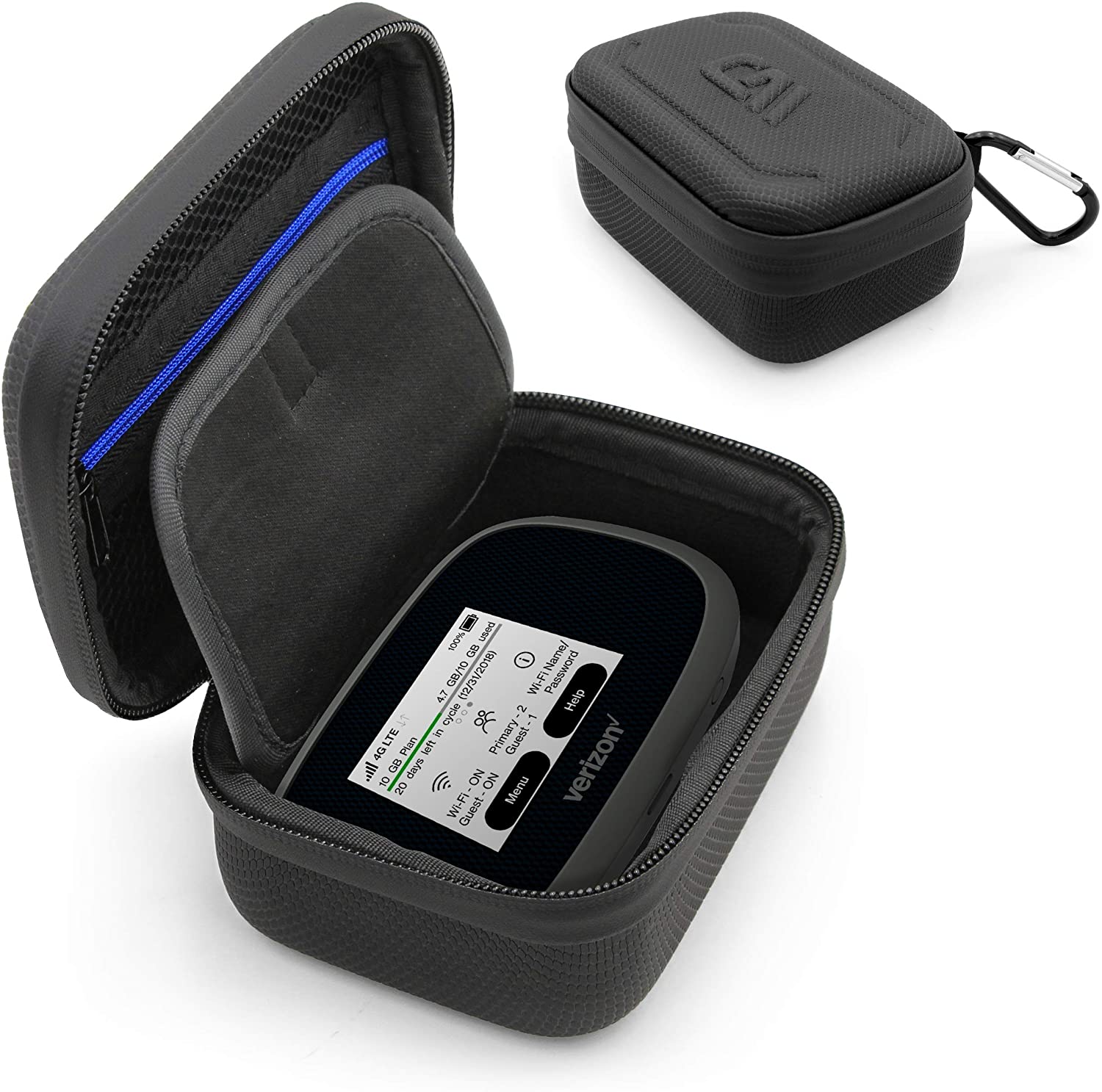 CASEMATIX 4G WiFi Hotspot Carrying Case - Compatible with Verizon Jetpack MiFi 8800L, NETGEAR Unite 4G LTE & More - Protective Pouch for Mobile Hotspot Devices - Perfect for Travel, Business & Outdoor Use