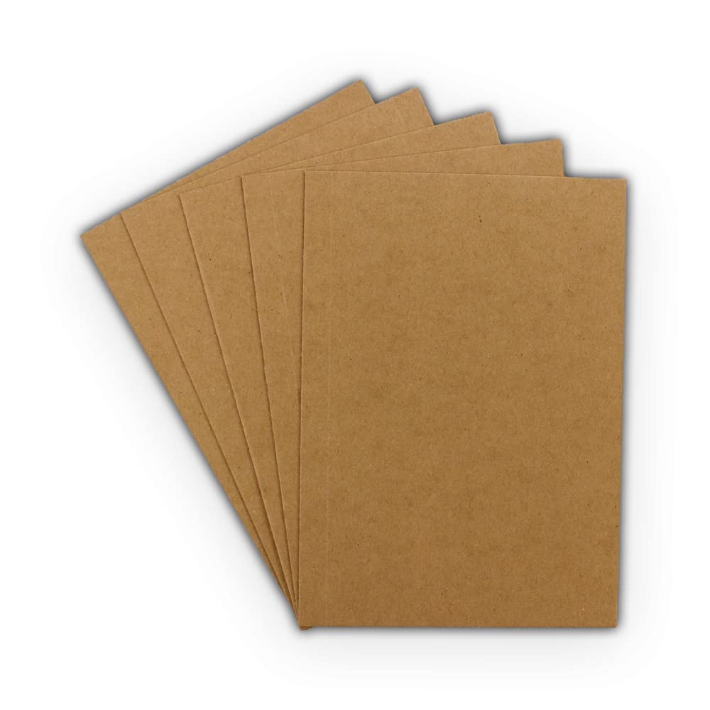25-Pack Eco-Friendly Chipboard Scrapbook Sheets 5.5x7 Inches - Perfect for DIY Photo Albums, Card Making & Craft Projects - Acid-Free Cardboard for Scrapbooking & Memory Keeping