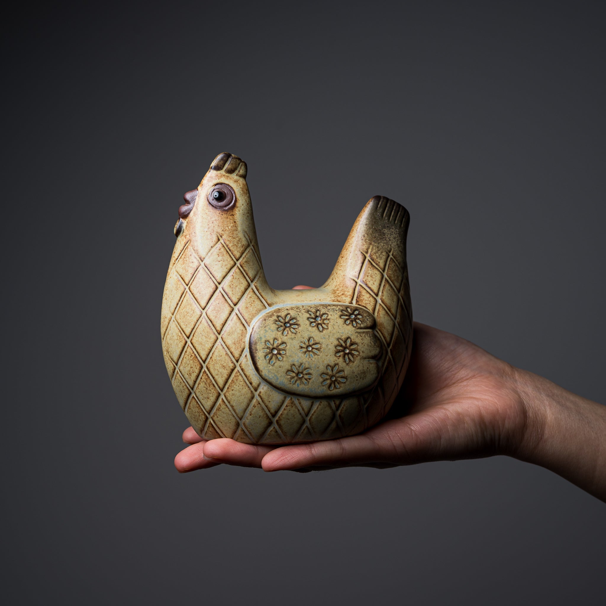 Seto Ware KASHIWA Animal Ornament - Handcrafted Japanese Ceramic Chicken Figurine | Home Decor, Gift Idea, Collectible Art Piece for Shelf Display & Japanese Culture Enthusiasts
