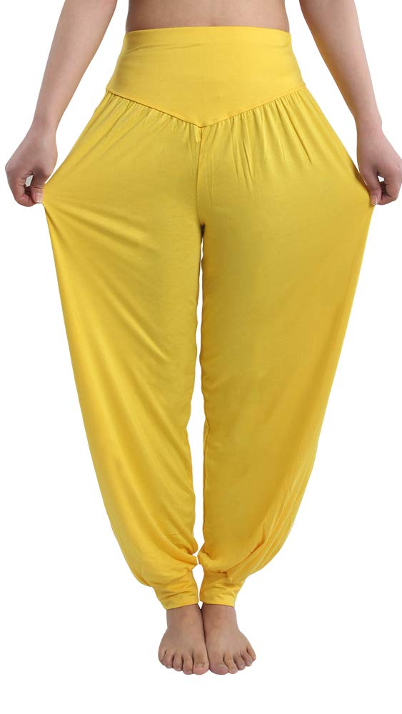 FitGlam Women's Plus Size Harem Pants - Flowy Lounge Yoga Pants, Elastic Waist Joggers for Dance, Workout & Home Comfort - Boho Chic Casual Wear for Relaxation & Exercise