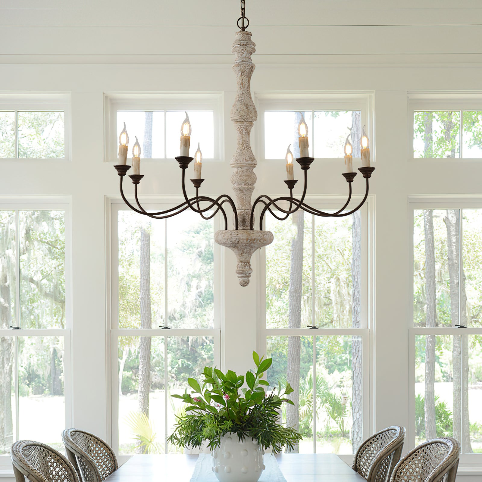Elegant Molina Crystal Chandelier - Modern Ceiling Light Fixture for Dining Room, Living Room & Bedroom | Perfect for Home Decor & Wedding Venues