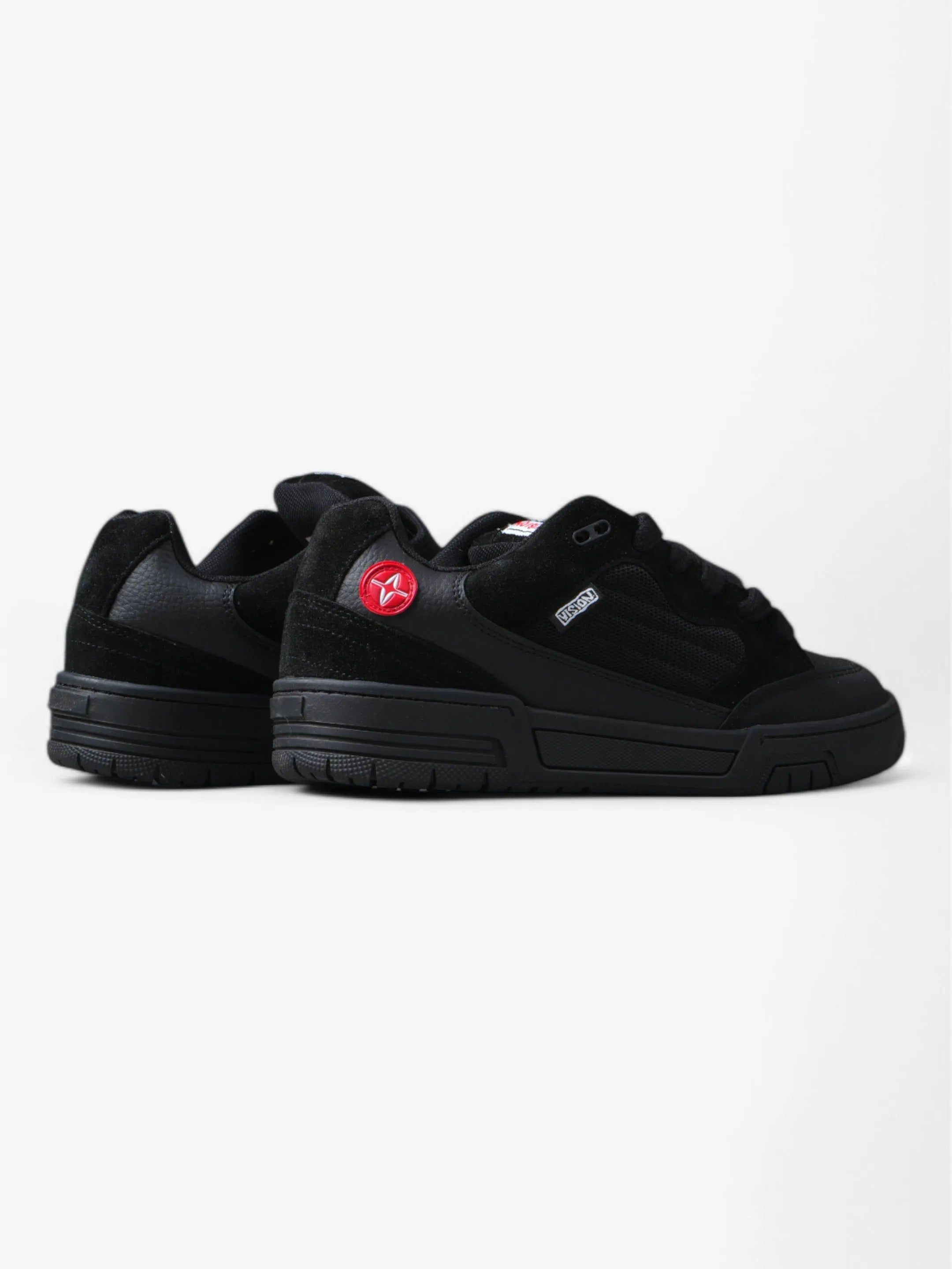 Vision Street Wear Saavy Black Skate Shoes - Men's High-Top Sneakers for Skateboarding & Street Style Fashion