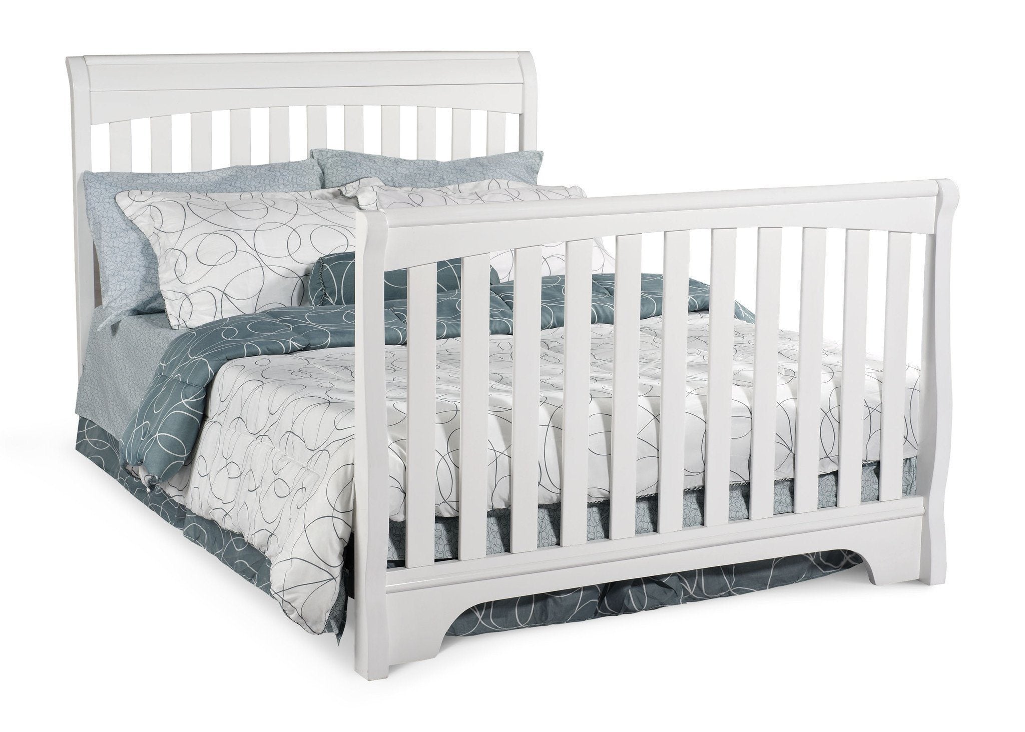 Eclipse 4-in-1 Convertible Baby Crib - Toddler Bed, Daybed & Full-Size Bed - Safe & Stylish Nursery Furniture for Boys & Girls - Perfect for Newborns to Teens Bedroom