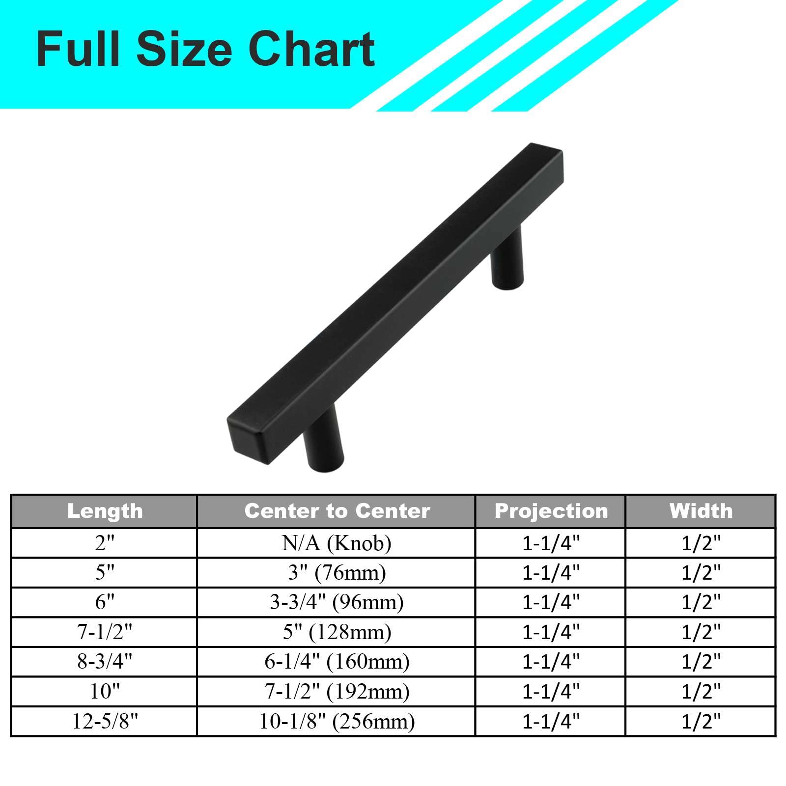 Modket Euro Bar Cabinet Handle - 2