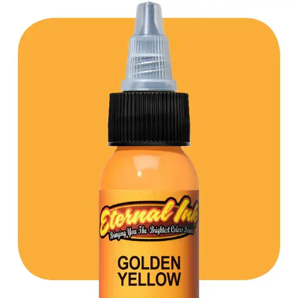 Golden Yellow Eternal Ink - Premium Long-Lasting Ink for Calligraphy, Tattoos & Art - Perfect for Professional Artists and DIY Projects
