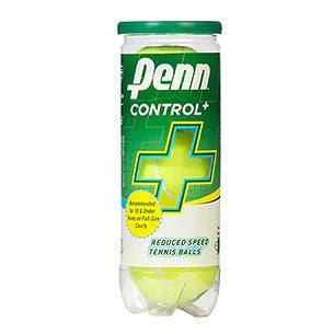 Penn Control Plus Green Dot Tennis Balls - High Visibility for Outdoor & Indoor Play, Practice, and Training