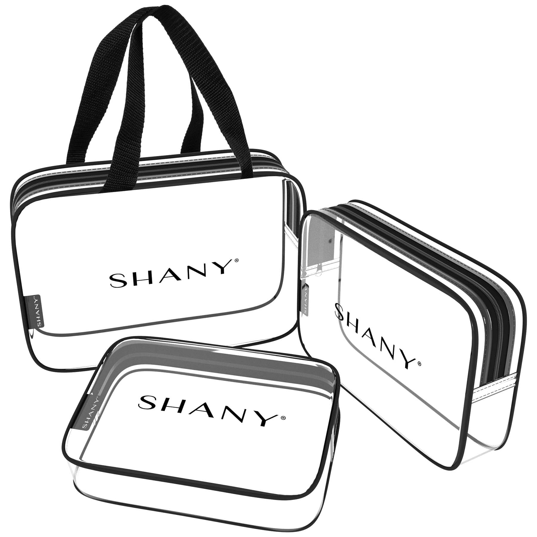 3-Piece Clear Toiletry & Makeup Travel Bag Set - TSA Approved for Carry-On Luggage - Perfect for Air Travel, Gym, and Weekend Getaways