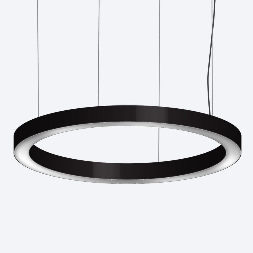 80W LED Pendant Light Ring - 60 Inch Modern Hanging Fixture for Dining Room, Kitchen Island & Bedroom Lighting