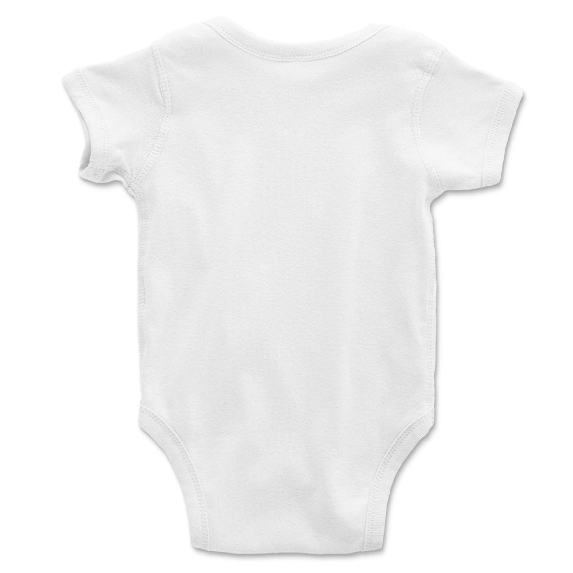 Custom Personalized Baby Onesie Bodysuit for Boys & Girls - Adorable Dog Design - 0-24 Months - 4 Color Options - Perfect Baby Shower Gift & Newborn Photo Outfit