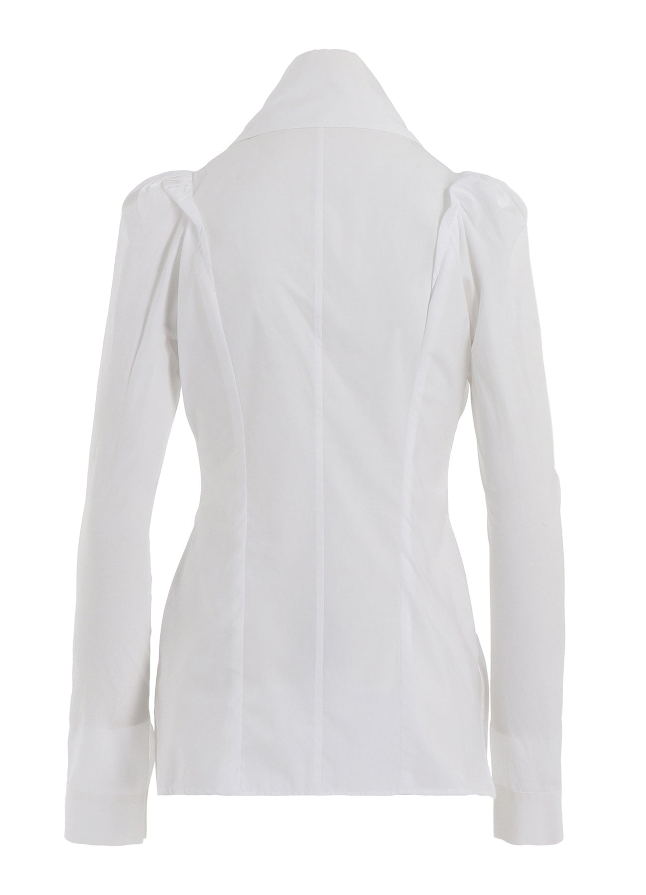 COTTON BROAD PUFF SLEEVE SLIM FIT BLOUSE for Women - Elegant Office Wear & Casual Outfit