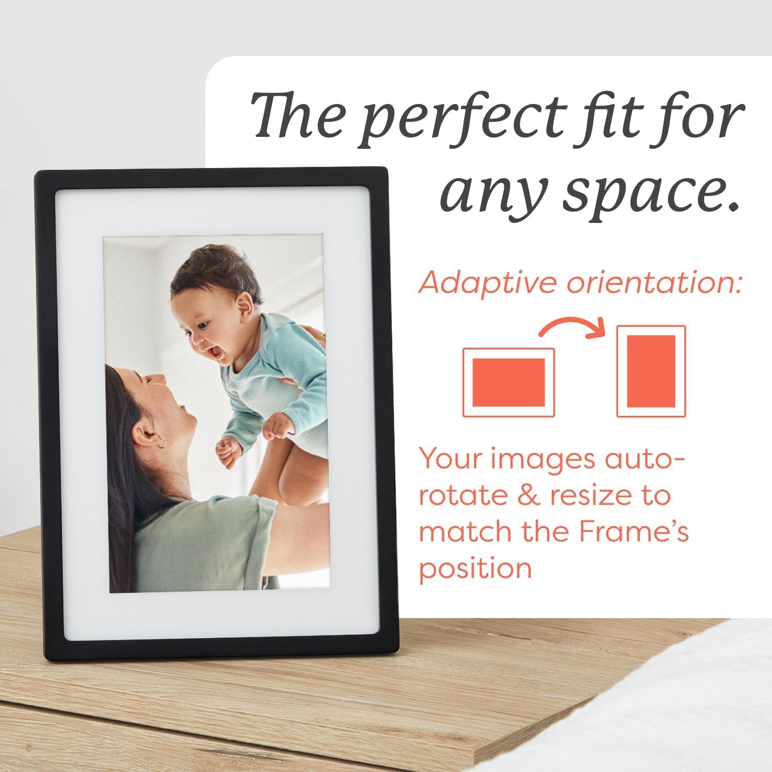 Skylight Frame – 10 Inch WiFi Digital Picture Frame with Touch Screen, Easy Setup & Customer Support | Perfect Photo Gift for Parents, Grandparents | Display Family Memories in Living Room, Bedroom, or Office