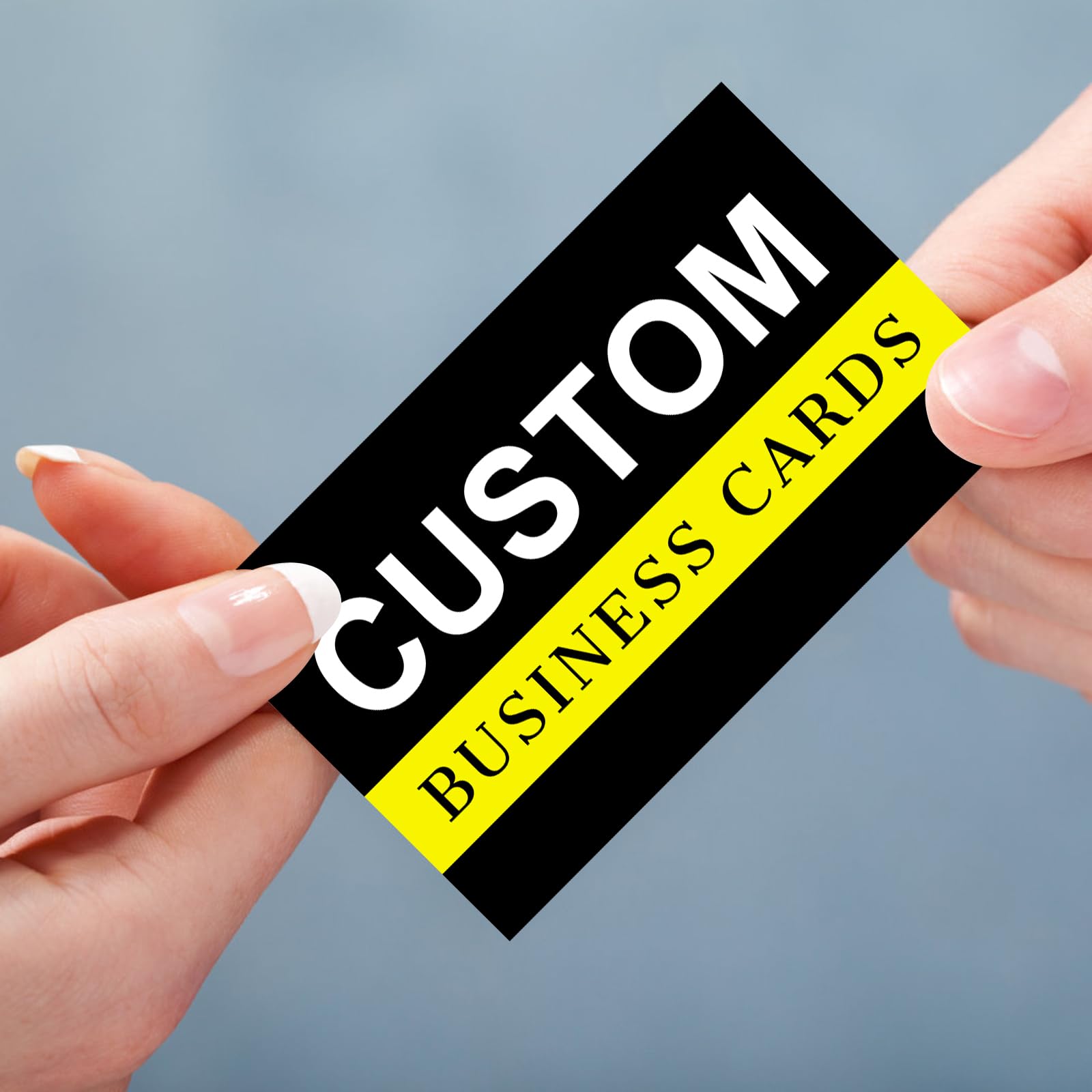 Custom Business Cards with Logo & Photo - Personalized Double Sided Waterproof Cards for Small Business (100/200/500/1000) - Perfect for Networking, Branding & Professional Marketing