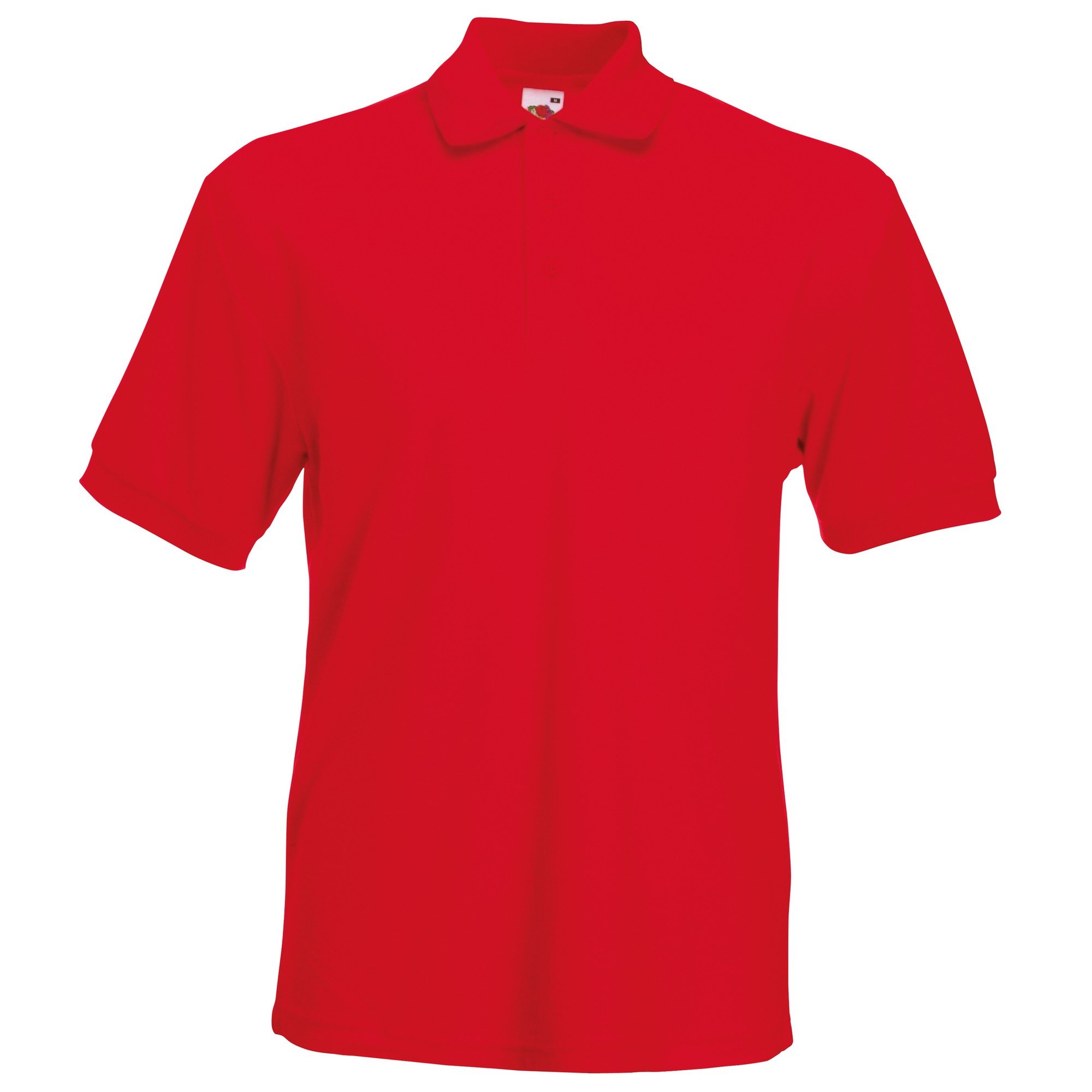 Fruit of the Loom Men's 65/35 Heavyweight Pique Short Sleeve Polo Shirt - Large, Burgundy Red - Comfortable Work & Casual Wear for Office, Golf & Outdoor Activities