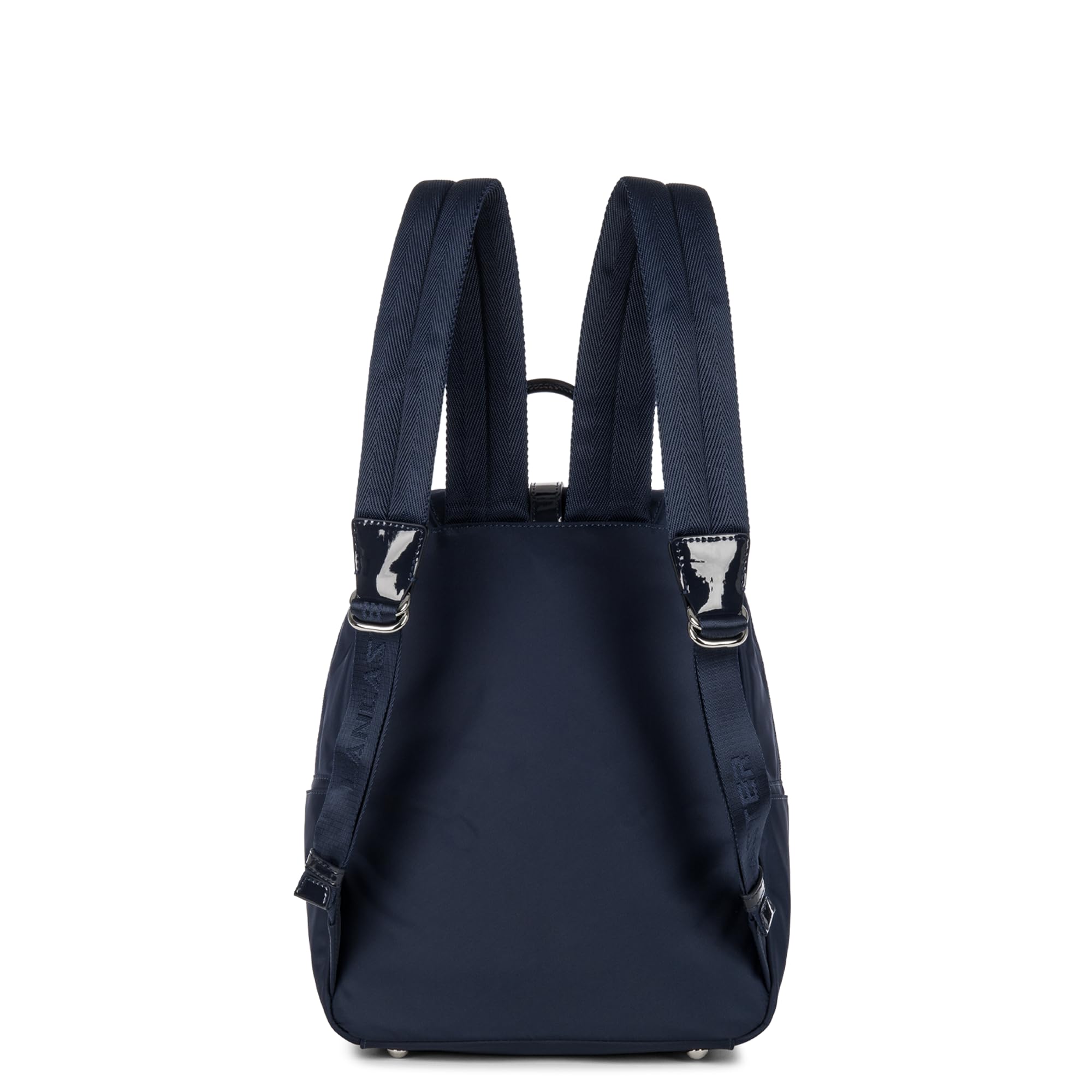 Stylish Blue Glossy Backpack for Women & Men - Durable Waterproof Daypack for School, Work, Travel & Outdoor Adventures