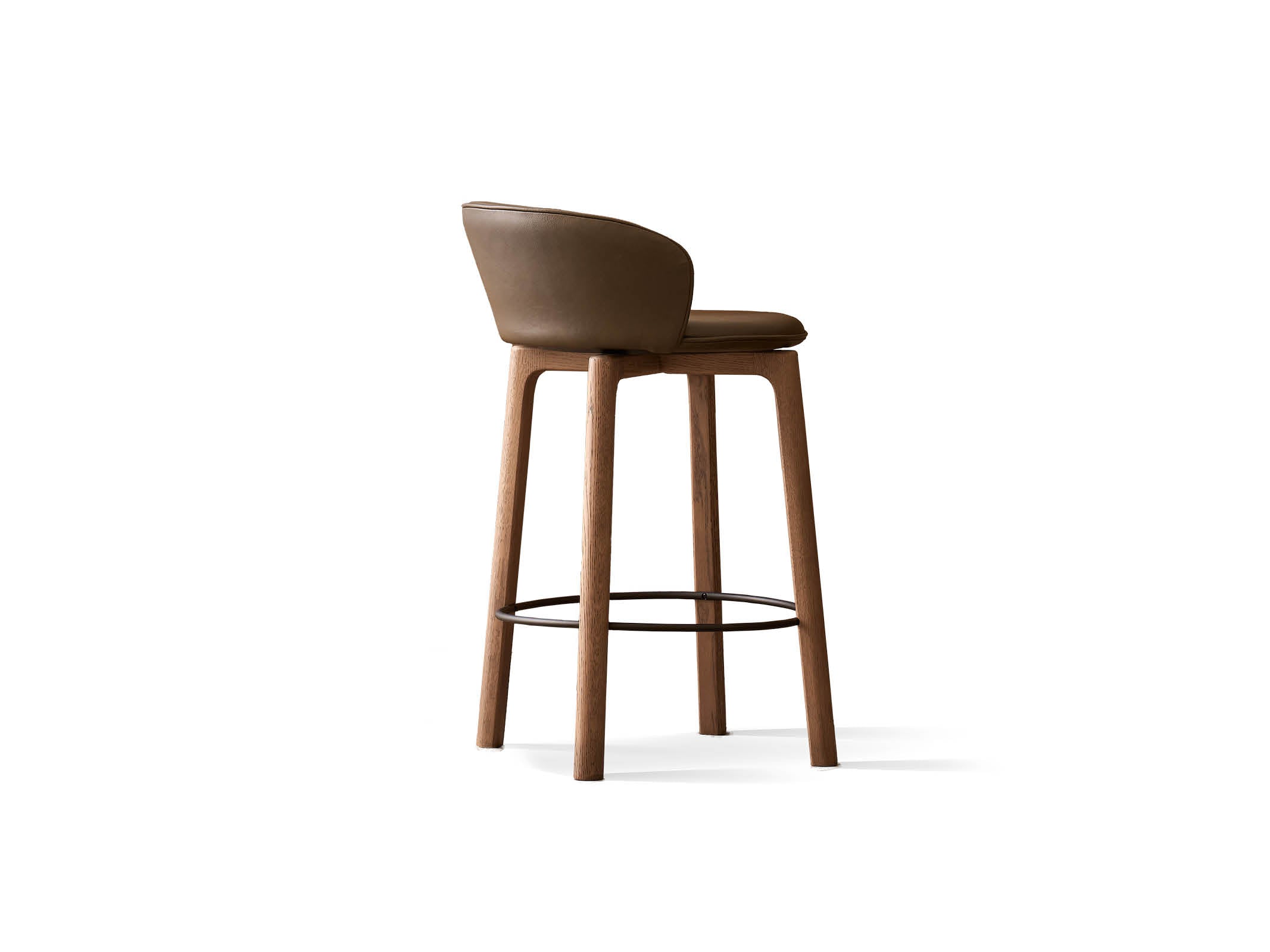 Ergonomic Glide Stool with Back Support - Adjustable Rolling Stool for Office, Kitchen, Salon & Workshop - Comfortable Swivel Seat with Wheels for Home and Professional Use