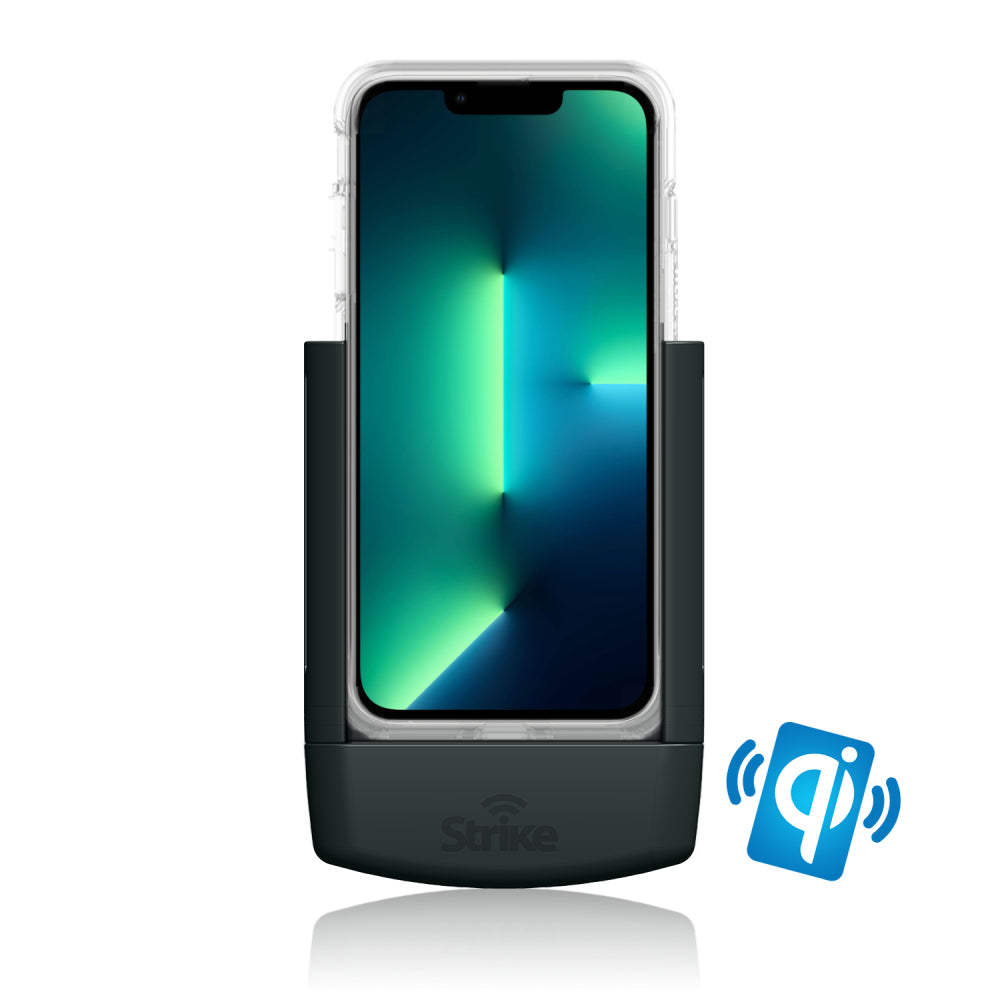 iPhone 13 Pro Wireless Charging Car Mount with Shockproof Case - Fast Charging Phone Holder for Car Dashboard & Air Vent - Perfect for Commuting, Road Trips & GPS Navigation
