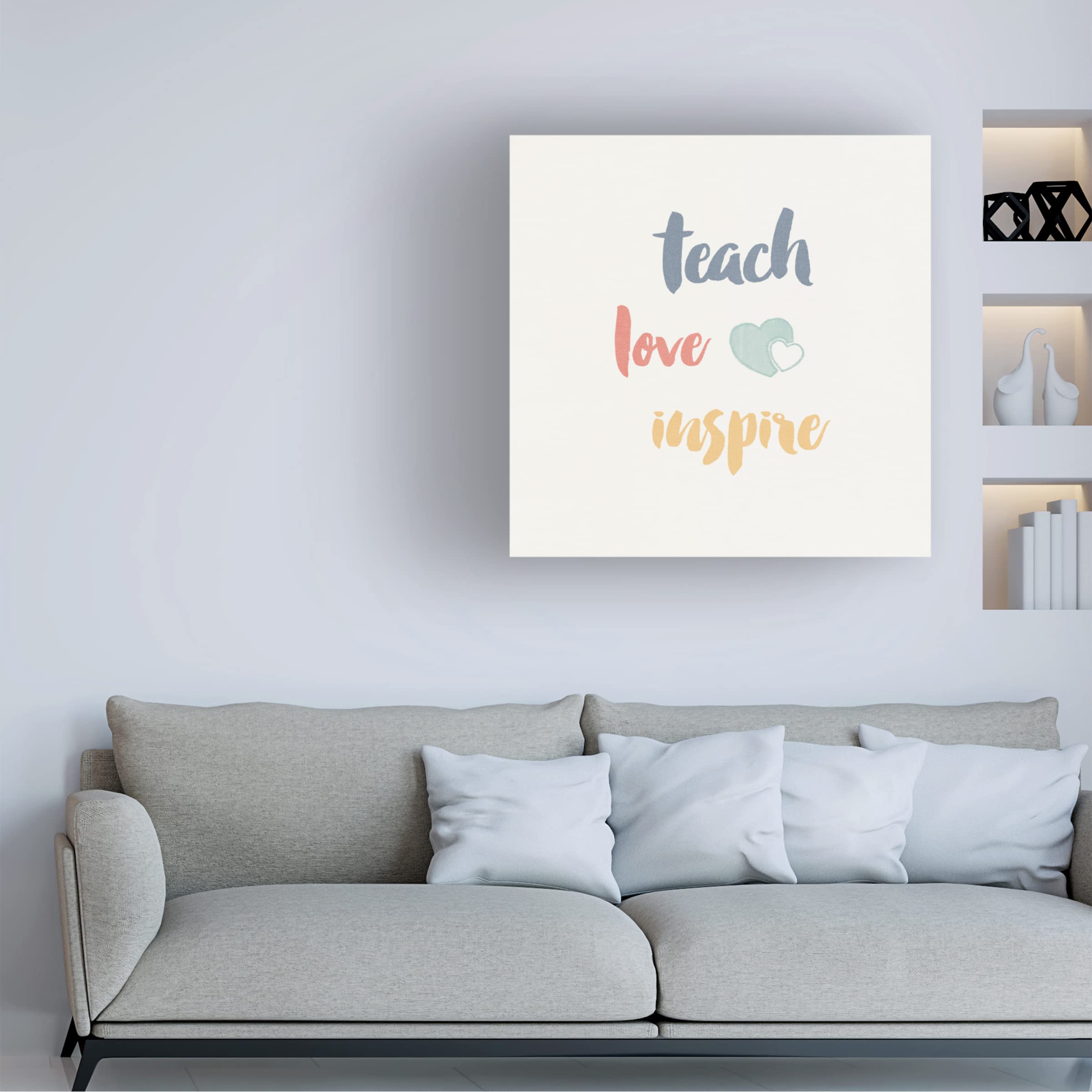 Trademark Fine Art 'Rose' Canvas Painting by Jeanette Vertentes - Floral Wall Art for Living Room, Bedroom & Office Decor
