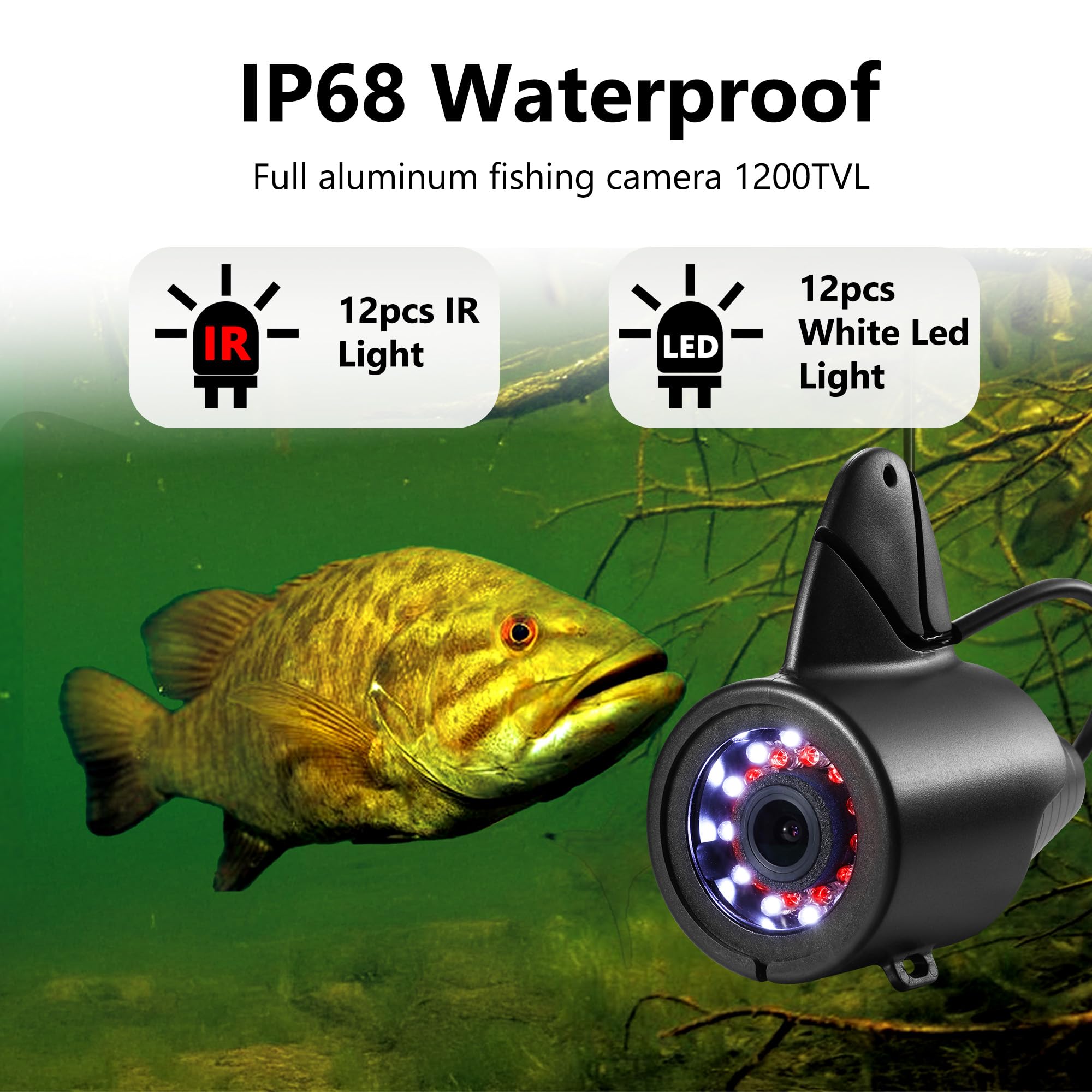 2024 Upgraded Underwater Fishing Camera with DVR 32GB - 7