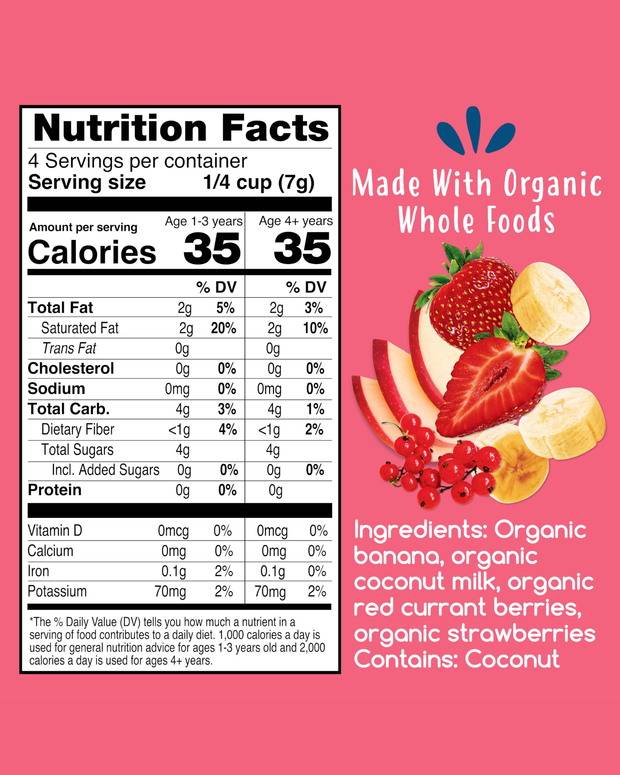 Organic Amara Smoothie Melts - Mixed Red Berries Baby Snacks | Healthy Fruit & Veggie Toddler Snacks | Plant-Based Yogurt Melts for Kids Lunch Box | 6 Resealable Bags | Perfect for On-the-Go Snacking & Daycare Treats