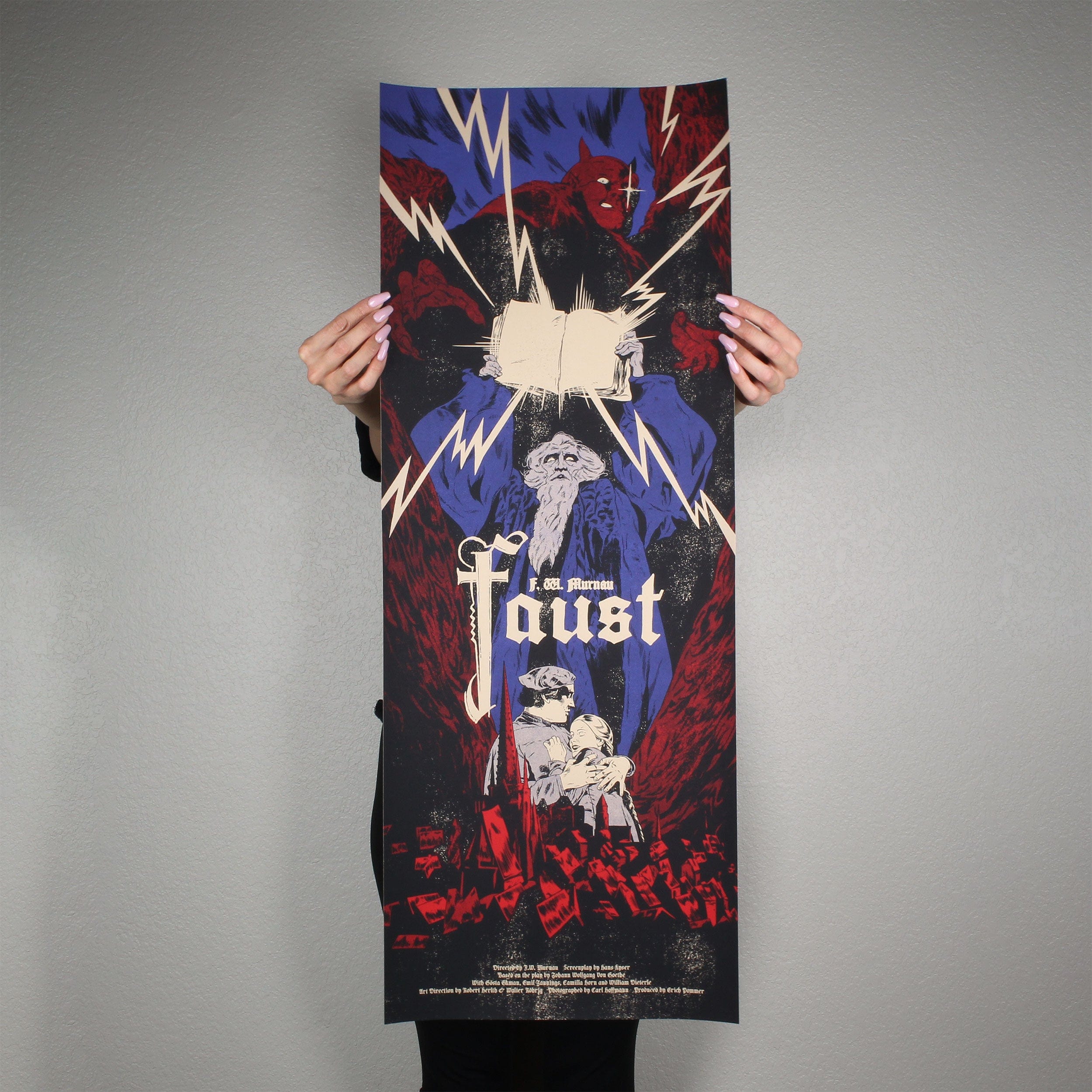 Black Dragon Press x Mondo #21: Faust Variant Poster - Limited Edition Art Print for Movie Lovers & Home Decor - Perfect for Living Room, Bedroom, or Office Wall Art