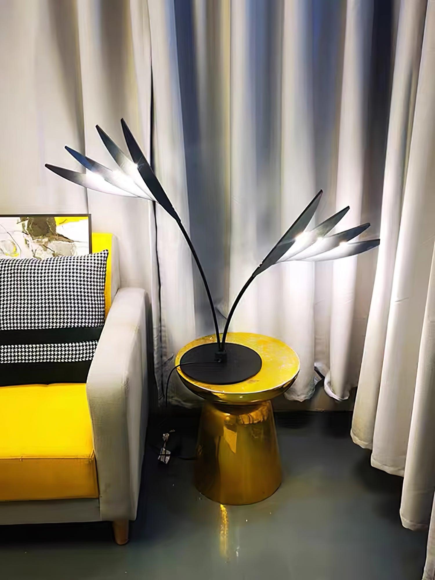 Double Leaf Table Lamp - Modern LED Desk Light with Adjustable Brightness for Home Office, Bedroom, and Study Room - Perfect for Reading, Working, and Relaxing