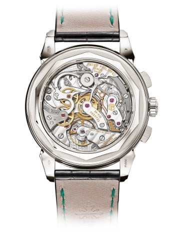 Patek Philippe 5270P-014 Platinum 41mm Green Dial Perpetual Calendar Chronograph Men's Watch - Luxury Dress Watch for Business, Gala & Special Occasions