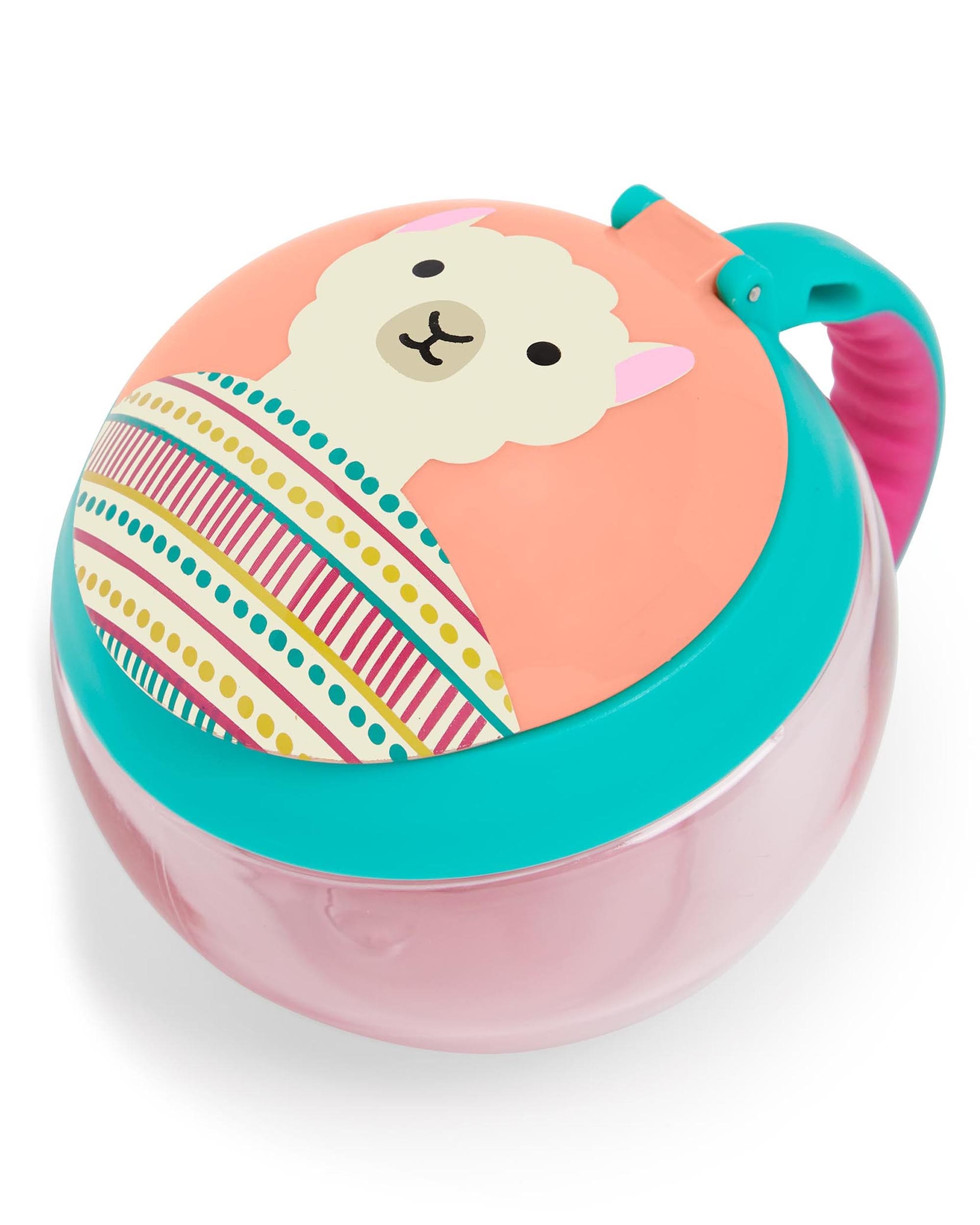 Skip Hop Zoo Snap Cup - Insulated Toddler Sippy Cup with Leak-Proof Lid & Easy-Grip Handles - Perfect for Daycare, Travel & On-the-Go Hydration