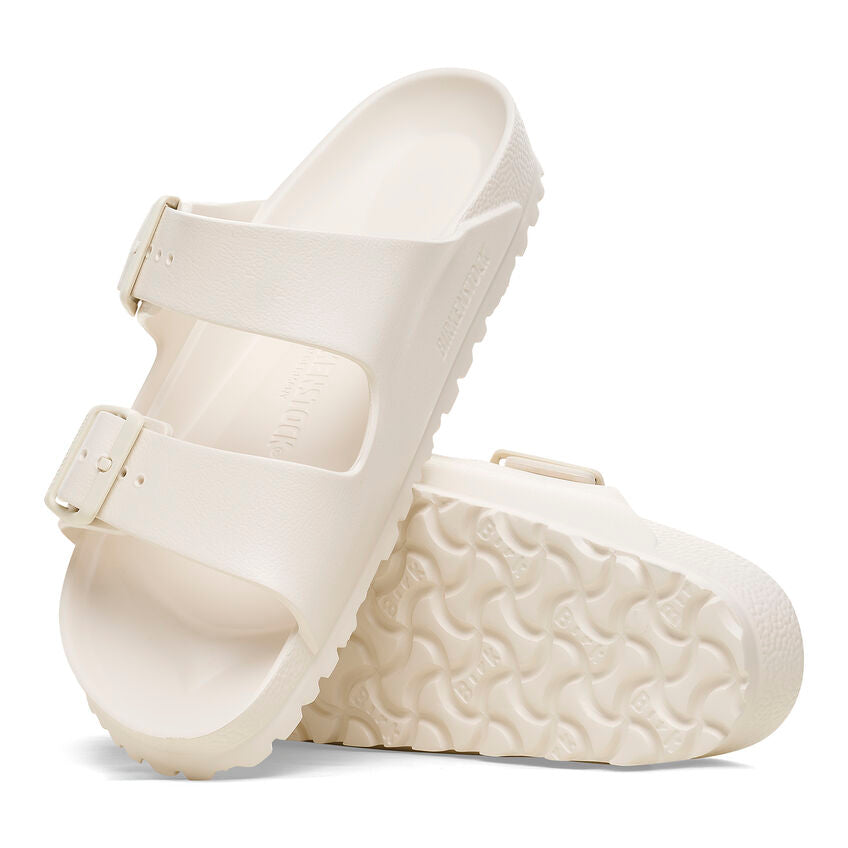 Birkenstock Women's Arizona Eva Essentials Sandal - Lightweight Comfortable Slide Sandals for Women | Eggshell Color | Perfect for Beach, Pool, and Summer Casual Wear