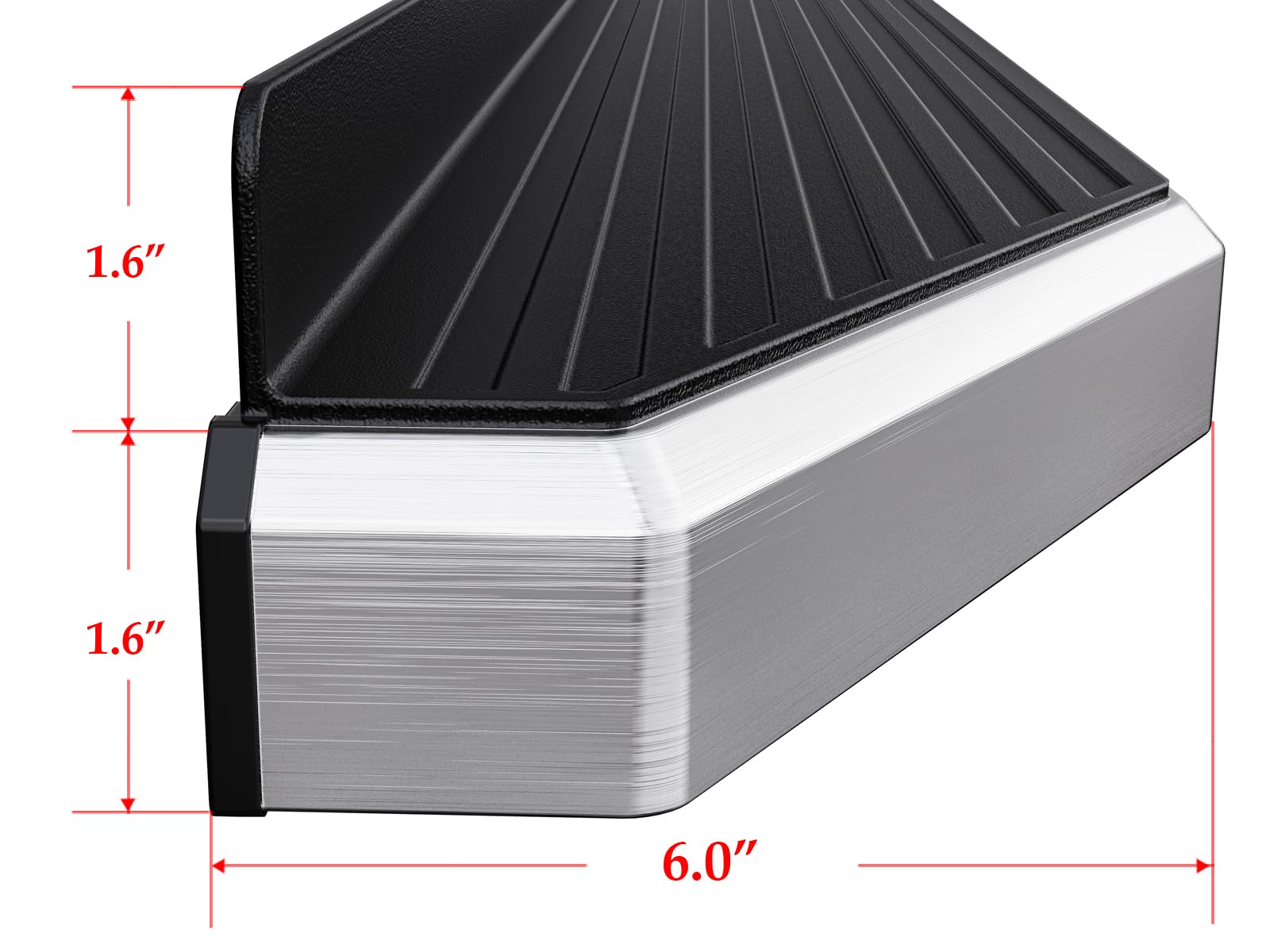Polished Stainless Steel Running Boards for 2019-2025 Ram 1500 Quad Cab (Excludes Classic Models) - 6