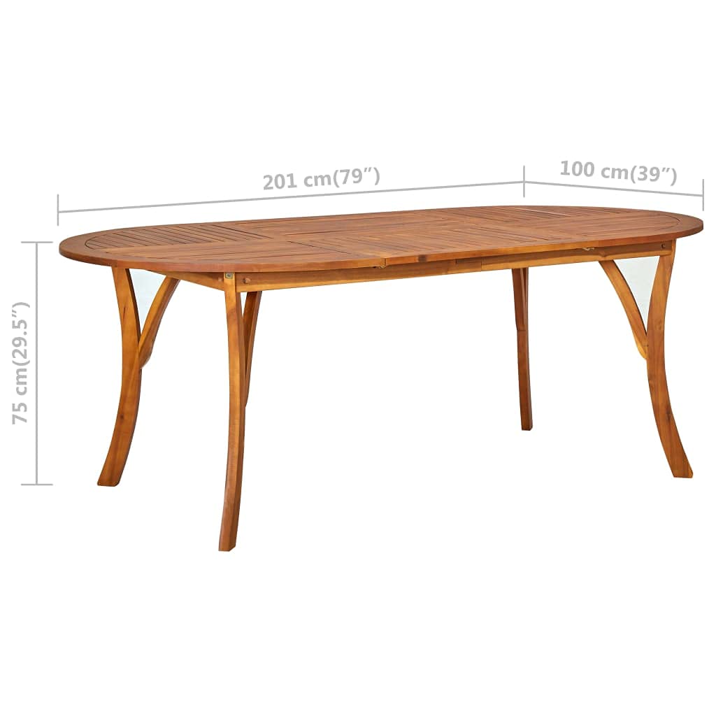 Solid Acacia Wood Pub Table 79