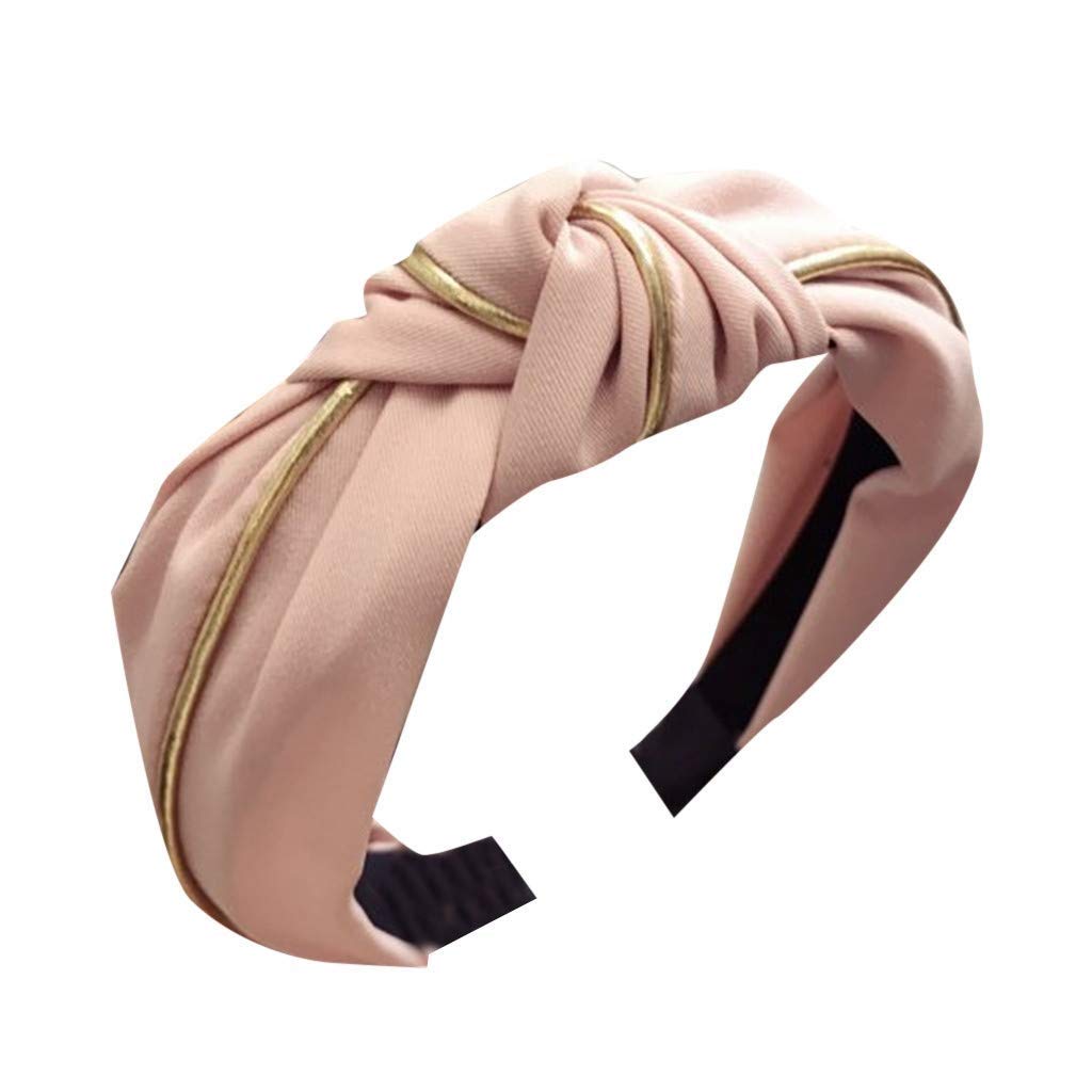 XJJZS Women's Fashion Hair Accessories - Velvet Bow Knot Headband with Cross Tie Design for Women & Girls (Color: C) | Perfect for Parties, Weddings, and Everyday Style