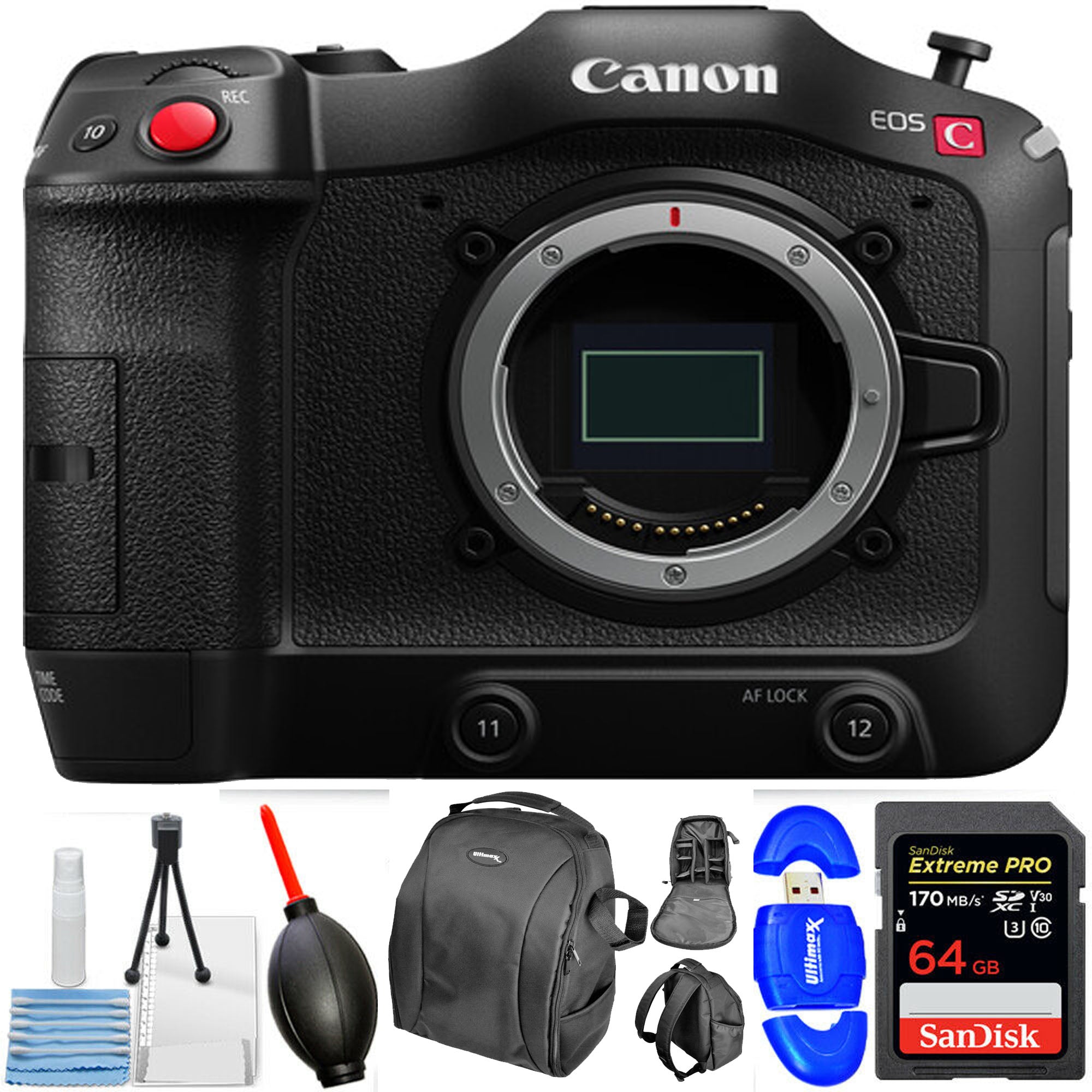 Canon EOS C70 Cinema Camera with RF Lens Mount - Professional 4K Video Camera Starter Bundle for Filmmaking, Vlogging & Content Creation