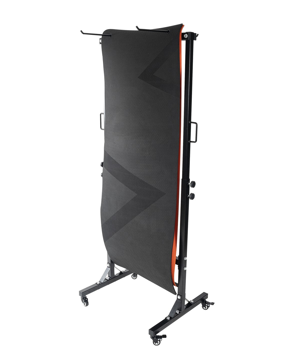 Premium Rubber Mat Rack for Garage & Home Organization - Heavy Duty Storage Solution for Yoga Mats, Exercise Mats & Floor Mats