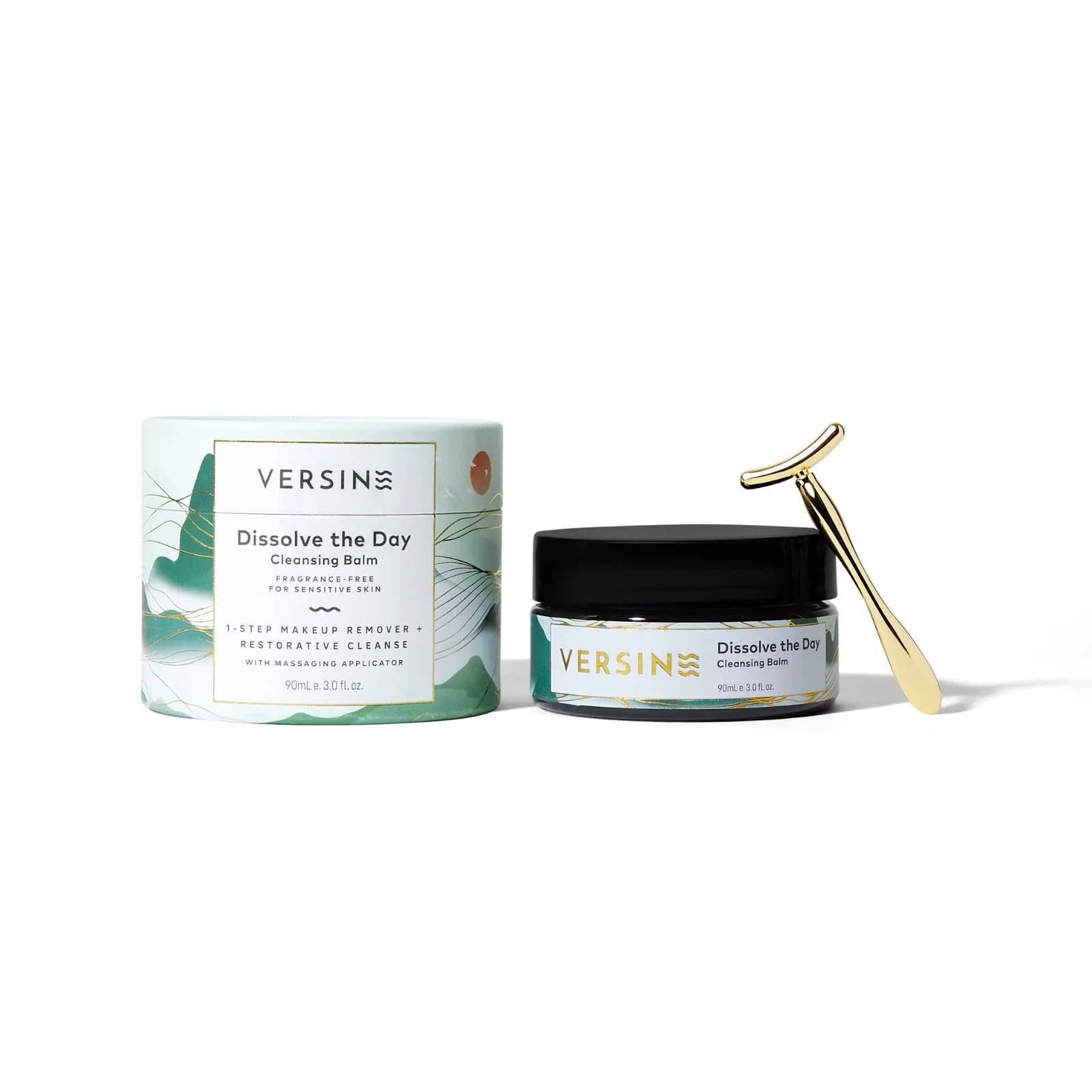 Versine Dissolve the Day Cleansing Balm - 3-in-1 Gentle Face Cleanser | Fragrance-Free, Color-Free & Non-Irritating | OBGYN-Approved | Perfect for Sensitive Skin & Daily Makeup Removal