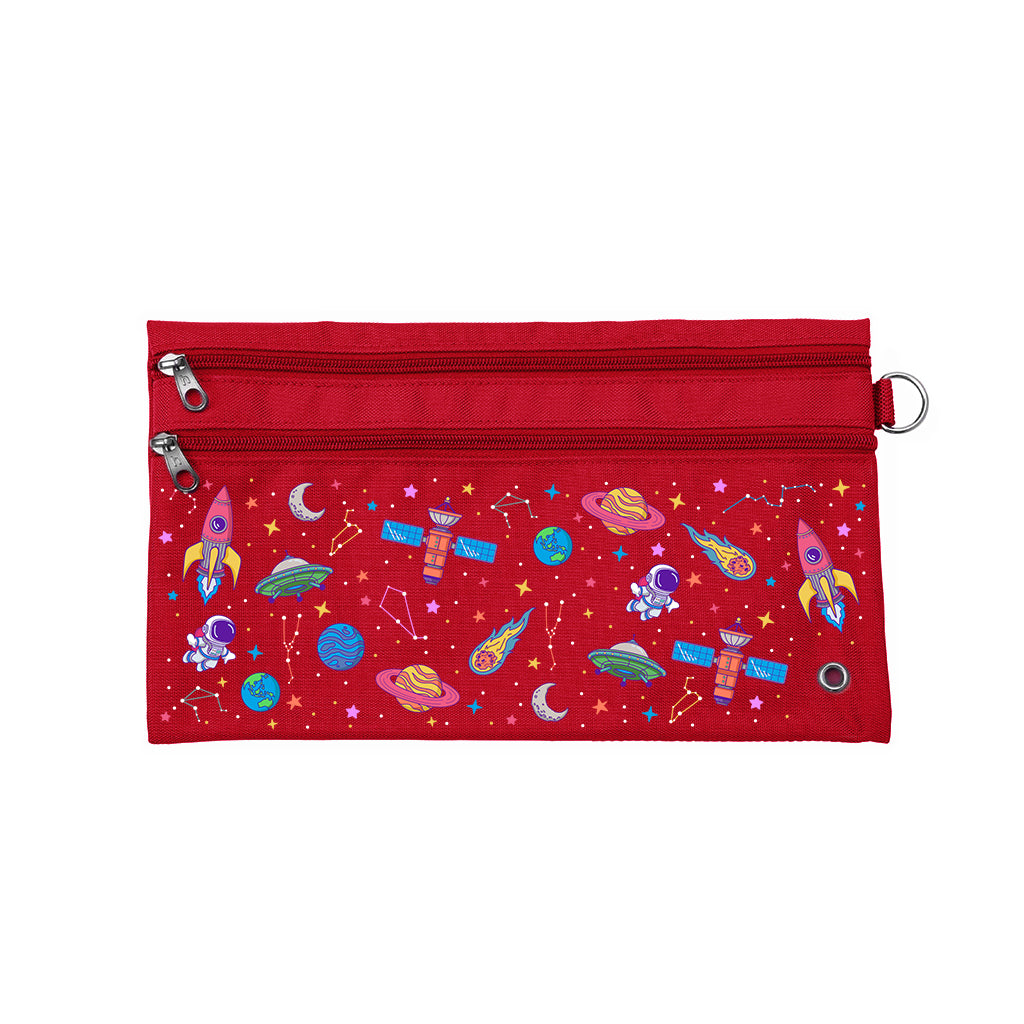 Galaxy Girl Pencil Case for School - Cute Starry Space Design Zippered Pouch for Pens, Markers & Art Supplies | Perfect for Students, Back to School & Office Organization