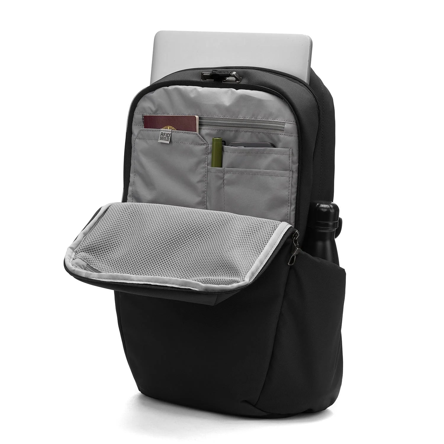 Pacsafe Vibe 25 Anti-Theft 25L RFID Blocking Travel Backpack - Secure Daypack for Commuting, Hiking & Urban Exploration