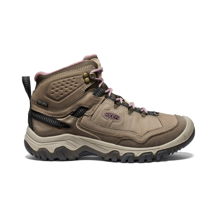 Keen Targhee IV Mid WP WIDE Waterproof Hiking Boots for Women - Comfortable & Durable Outdoor Shoes for Trail Walking, Backpacking & Mountain Adventures