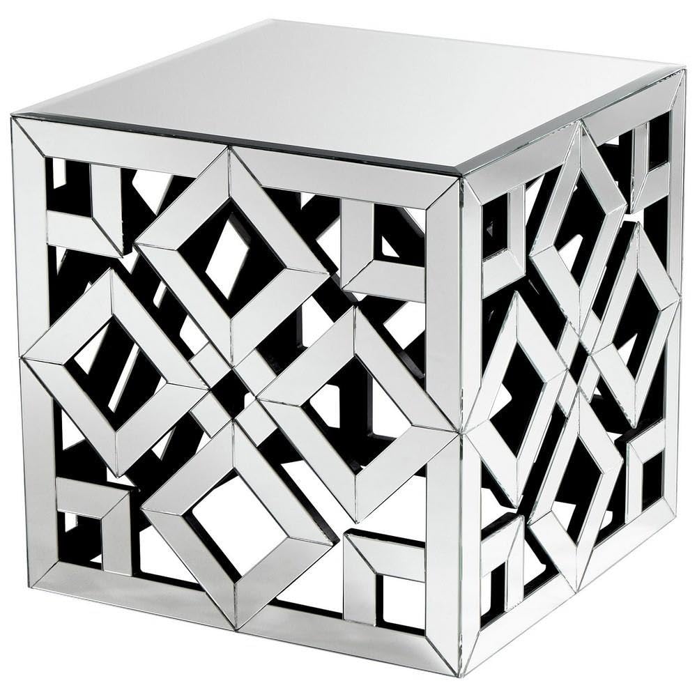 Gemma Side Tables - Set of 2 Modern Nightstands with Glass Top & Metal Frame for Bedroom, Living Room & Office - Stylish End Tables for Small Spaces