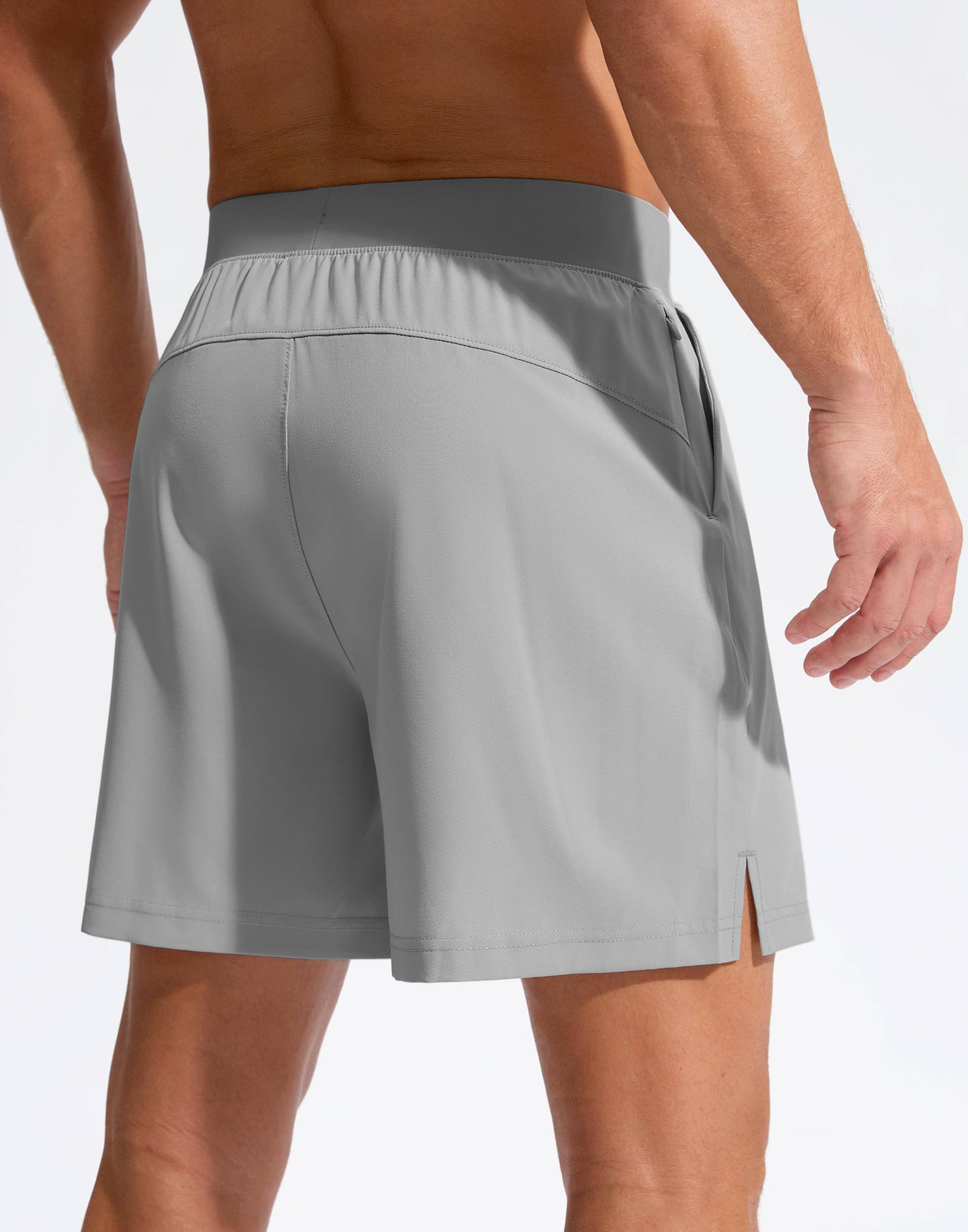 Soothfeel Men's 5 Inch Running Shorts with Zipper Pockets - Quick Dry Athletic Shorts for Gym, Workout, Tennis & Sports | Perfect for Jogging, Training & Outdoor Activities