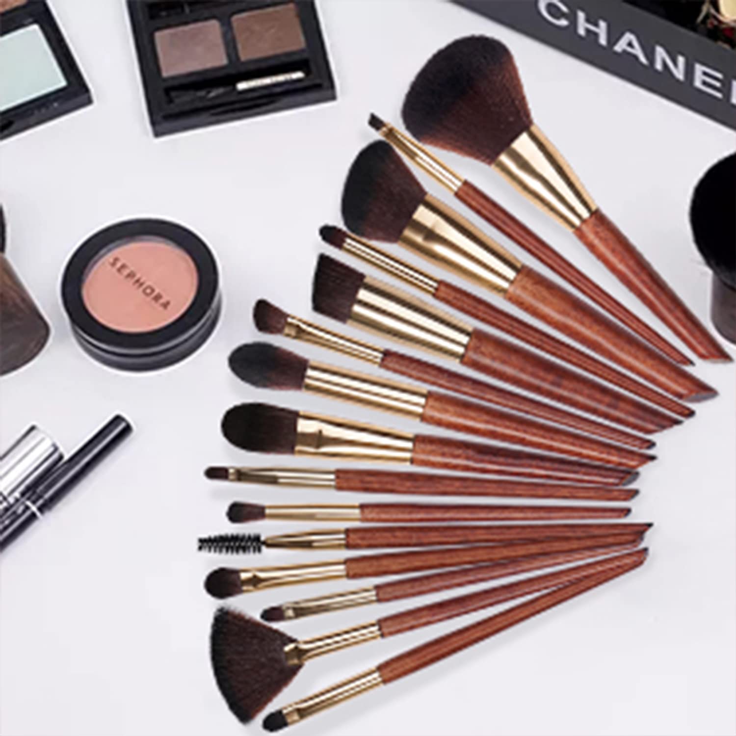 15Pcs Professional Makeup Brush Set - Foundation, Blending & Eyeshadow for Flawless Beauty
