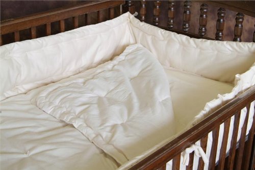 Holy Lamb Organics 100% Natural Wool Baby Crib Comforter - Hypoallergenic, Breathable & Temperature Regulating for Newborns & Infants - Perfect for Nursery, Daycare & Co-Sleeping