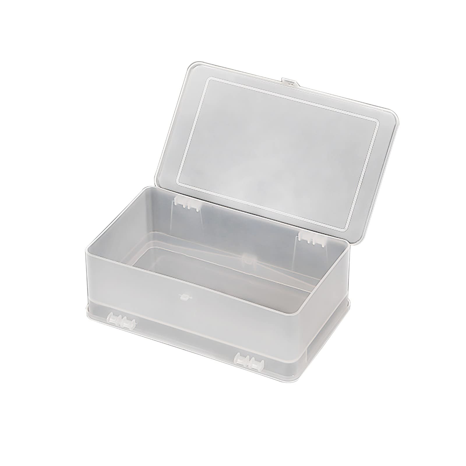 Large Capacity Clear Cosmetic Storage Box with HD Transparent Cover - Perfect for Lipstick, Foundation & Makeup Organizer - Ideal for Travel, Vanity & Bathroom Organization